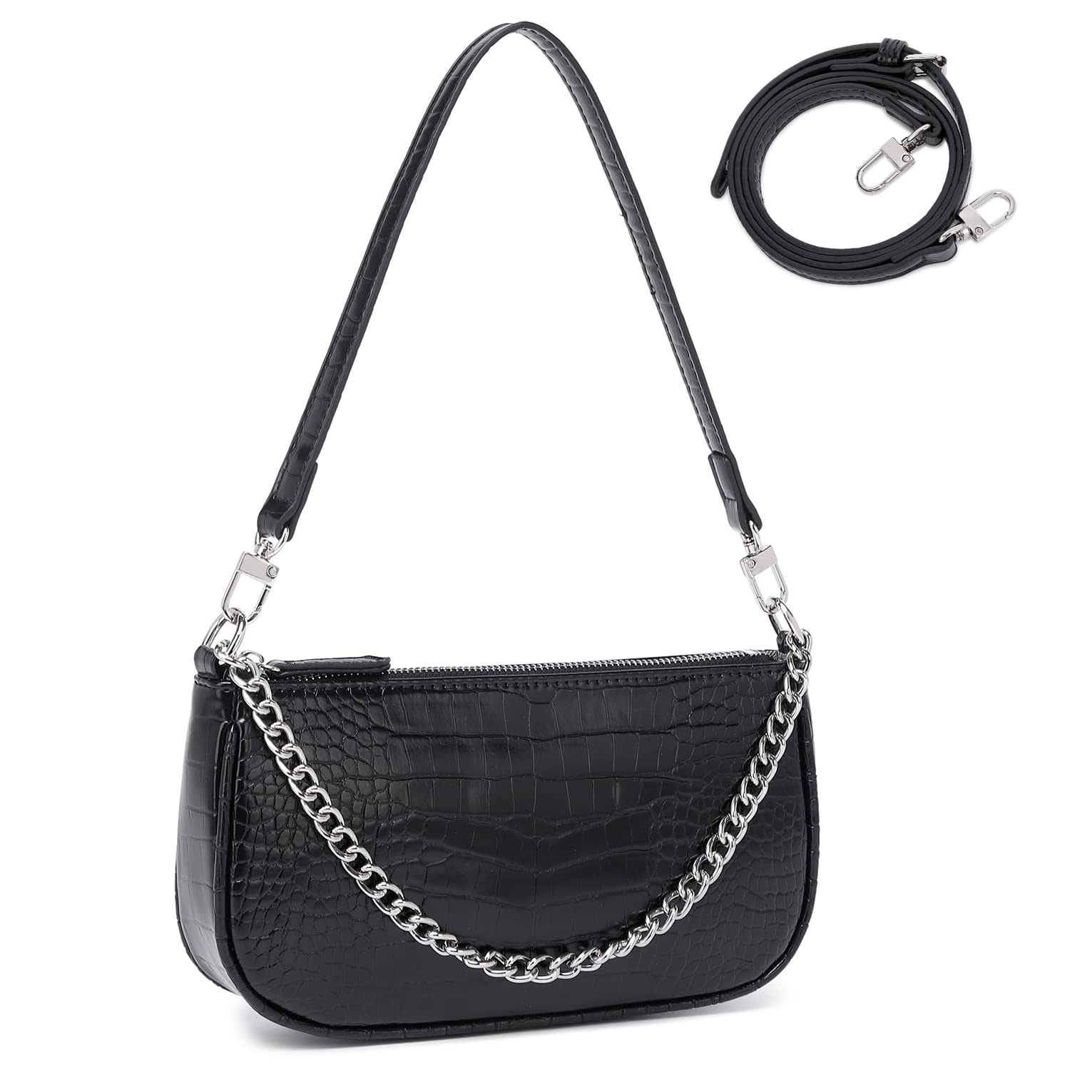 Lapsting Shoulder Bag For Women 90s Trendy Purse Small Crocodile
