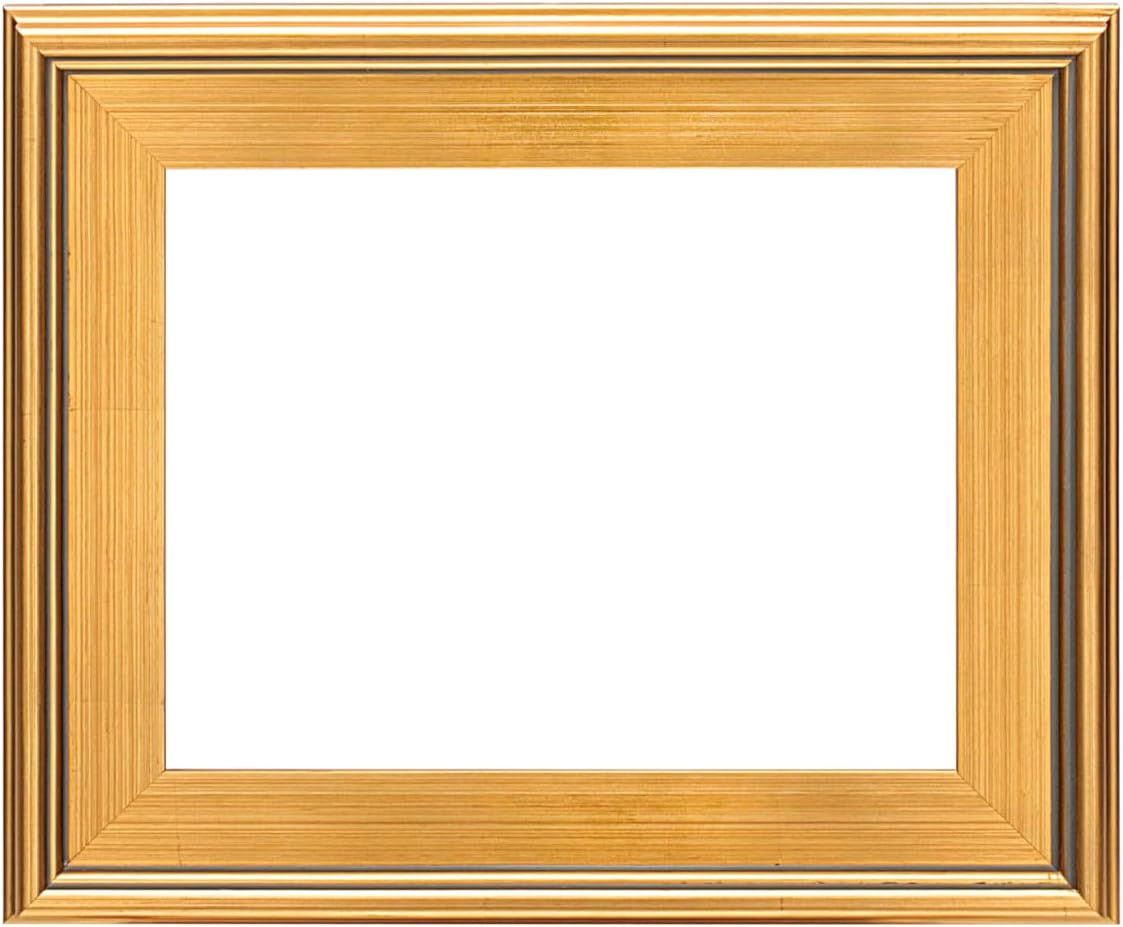 Creative Mark Plein Air Style Frame, Hand Leafed Gold, 11x14-2.75" Wide Moulding with 1/2" Rabbet Depth, Open Back W/O Glazing, Museum Quality, For Art Panels, Stretched Canvas, Pictures & More