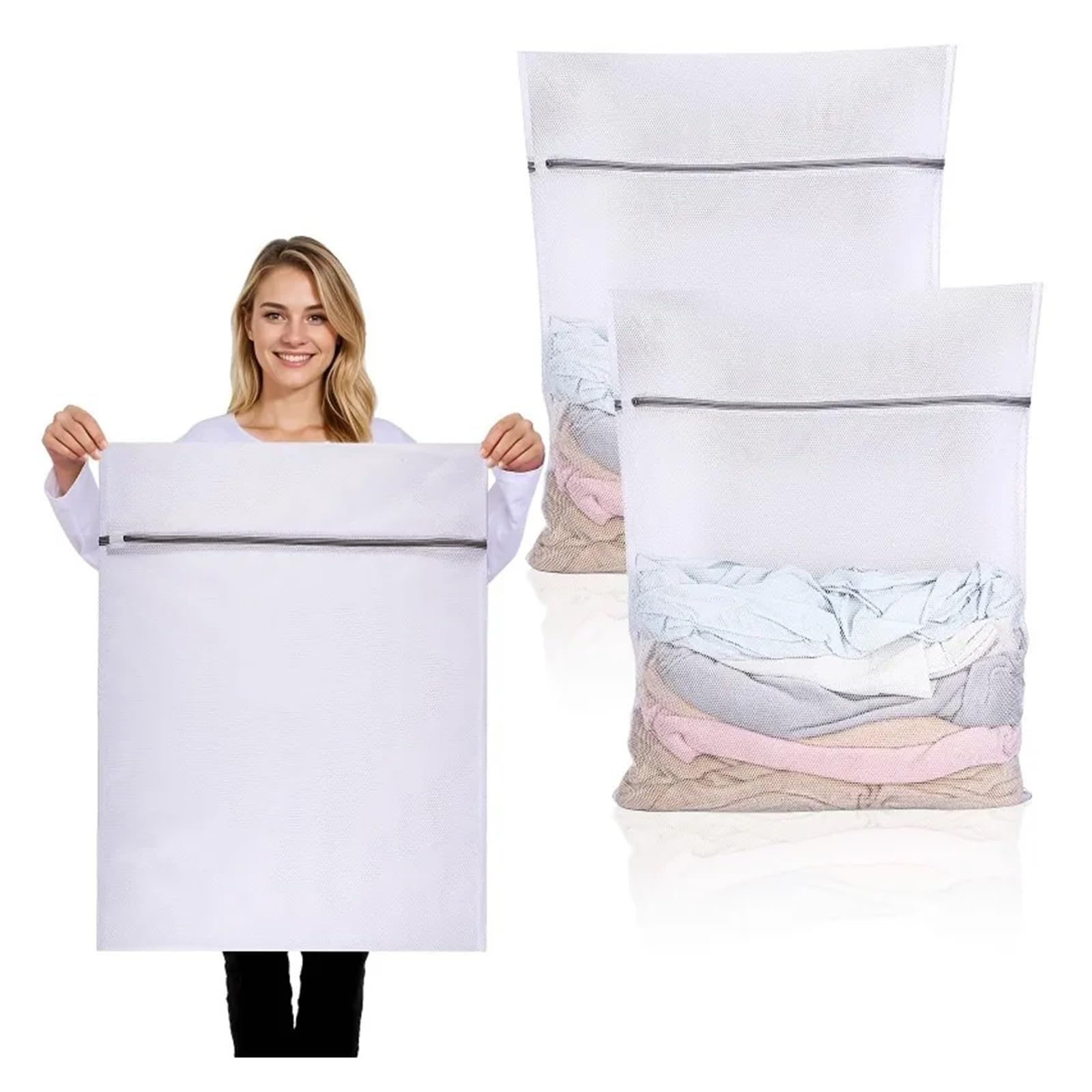 Borsa For La Biancheria A Rete Cura Degli Indumenti Lavatrici Cesto For La Biancheria Sporca Scarpe Da Viaggio Borse A Rete Reggiseno Da Donna Organizzatore Di Vestiti(30X40cm,5Pcs)