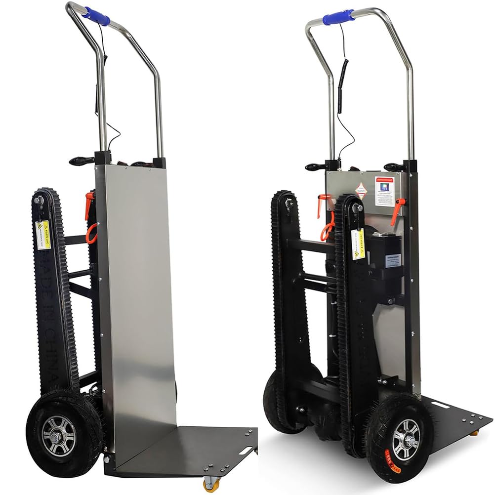 Sube Escaleras EléCtrico Carretilla Sube Escaleras EléCtrico Sube Escaleras EléCtrico Plegable Carrito Sube Escaleras Motorizado Adecuado para Familias Particulares