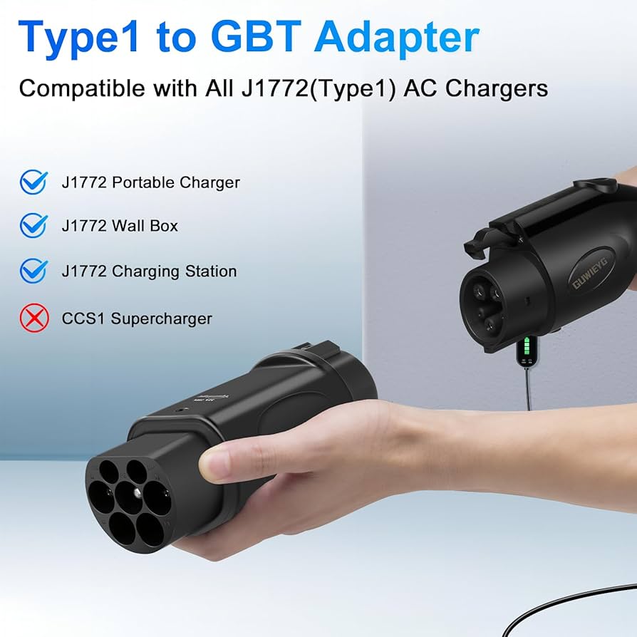Amazon.com: EV Charger Connector Type 1 to GBT Adapter, Fit for