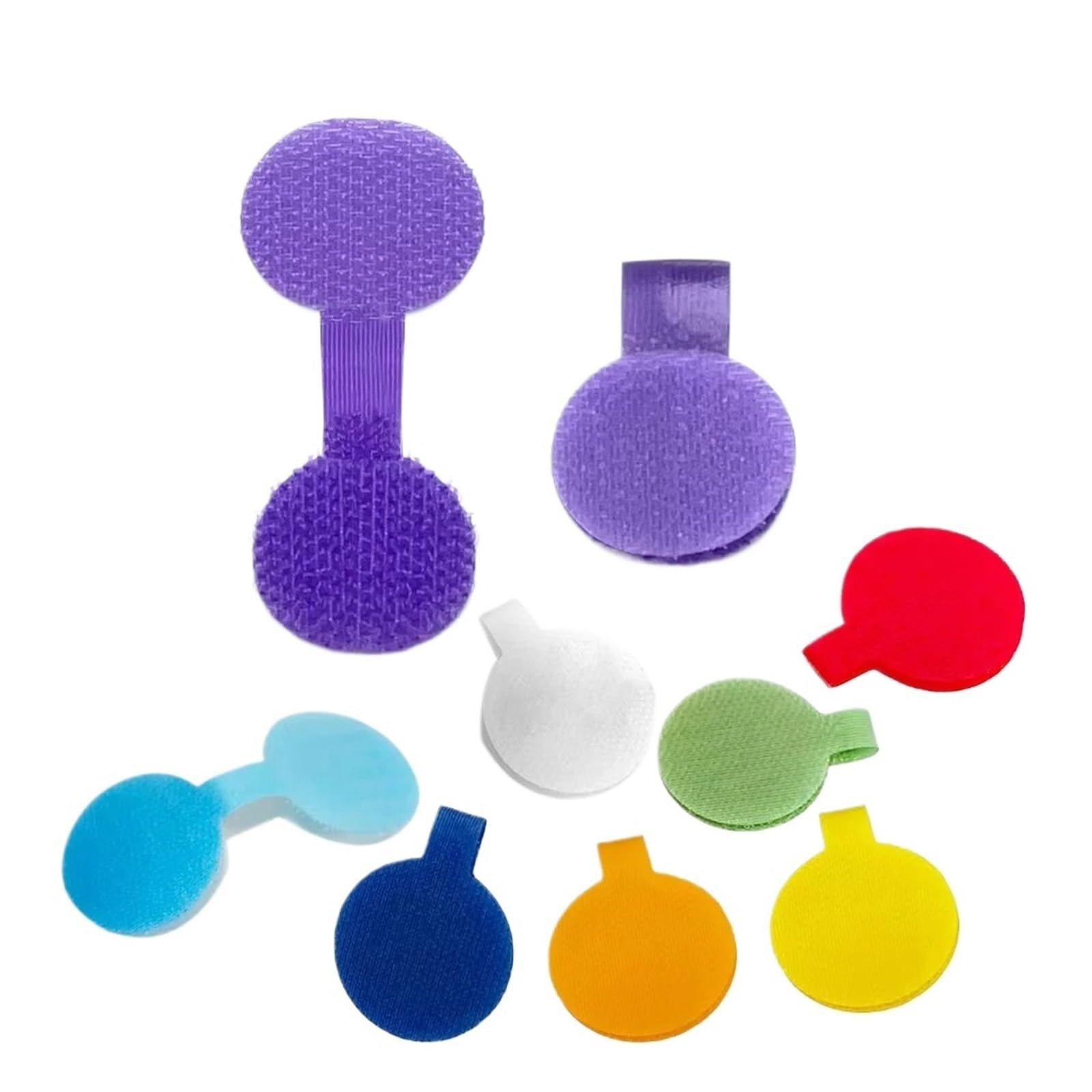 Cable Tags 8-24 Color Cable Labels Ties Reusable with Write-on Label Wire and Tags Easy Identification(Color01,16pcs)