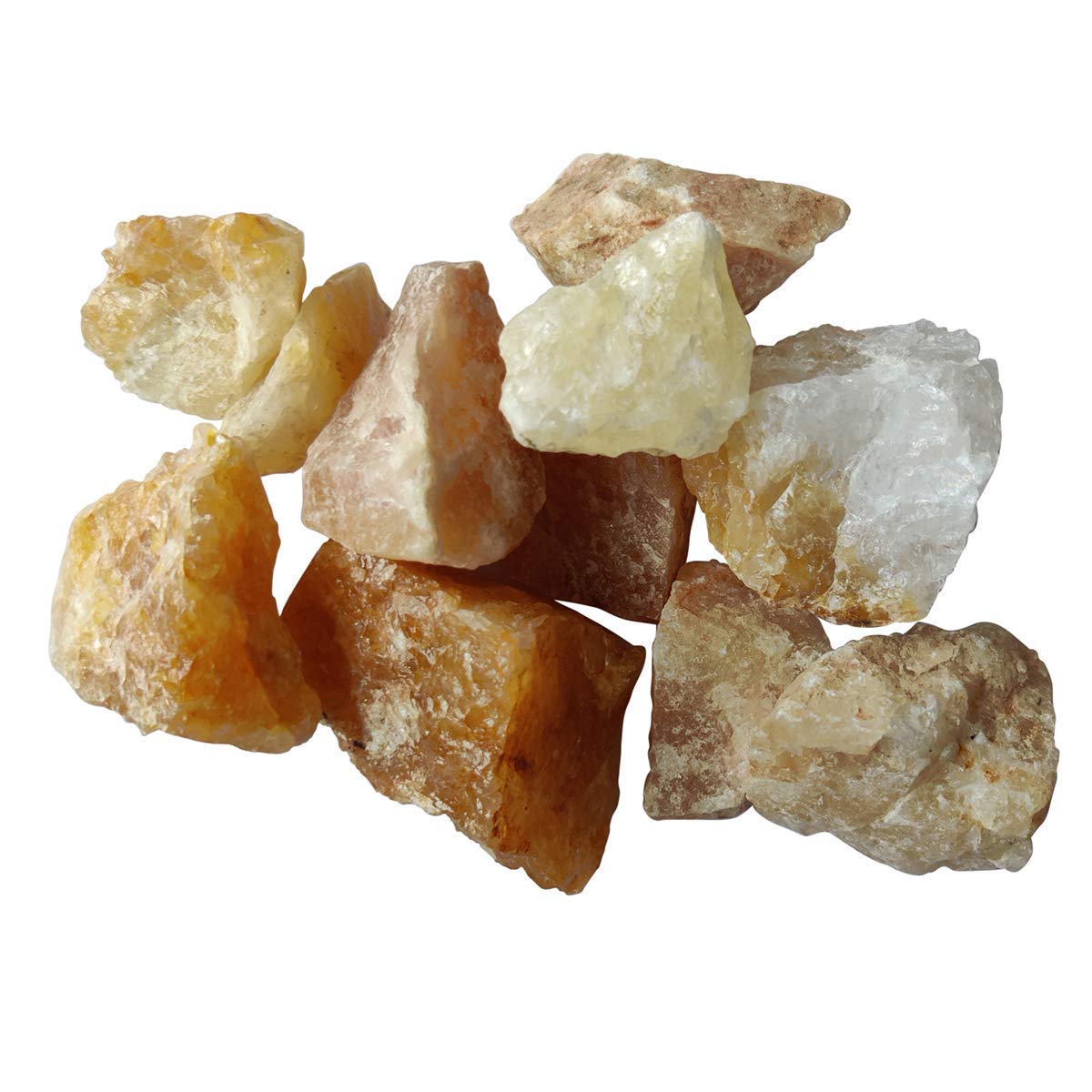 Jovivi Bulk Natural Citrine Healing Crystals Rough Stone Large 1" Raw Rock Crystals For Tumbling, Cabbing, Decoration, Wire Wrapping, Wicca & Reiki - 0.5 Lb - View #6