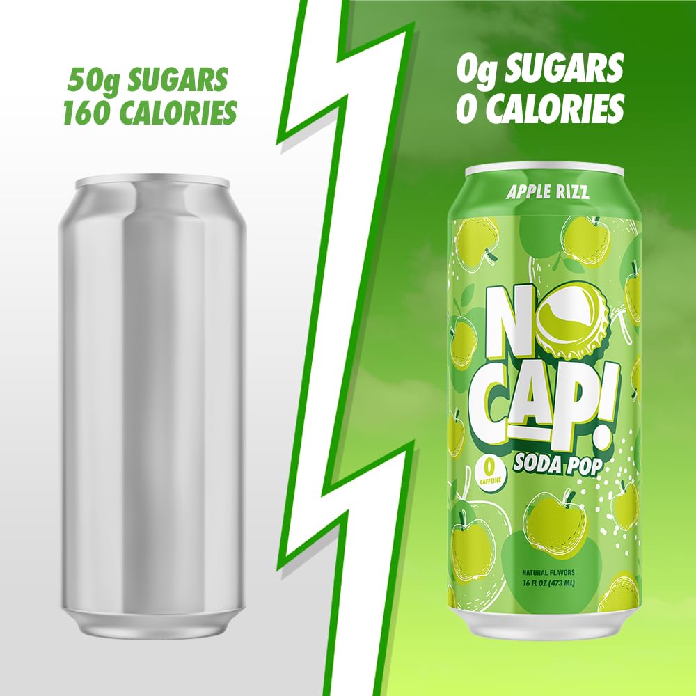 Amazon.com : NO CAP! Next Gen Soda Pop with Zero Sugar, Zero