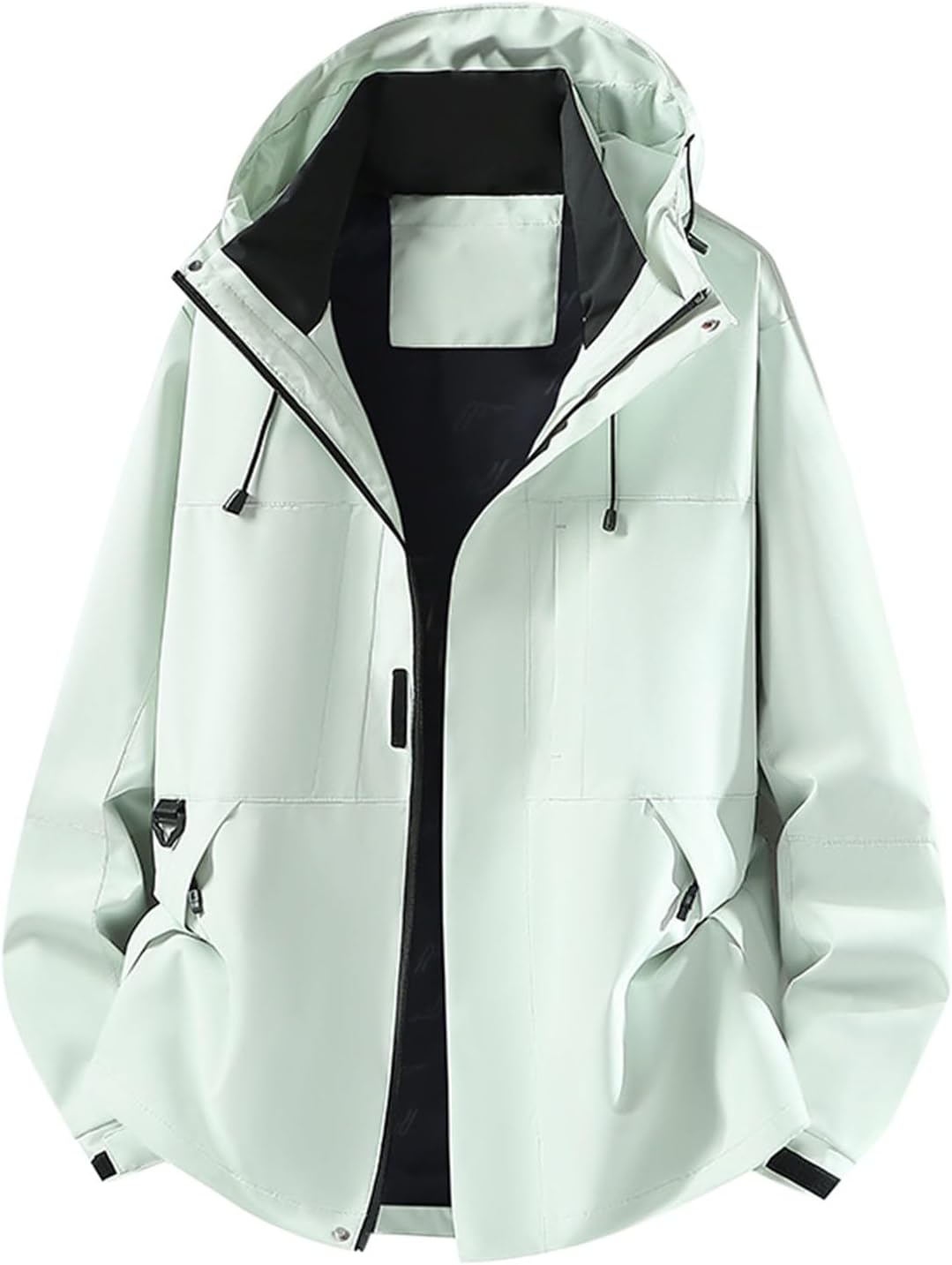 HJINGSUN Windbreaker Jackets for Men Waterproof Rain Coats for Hiking