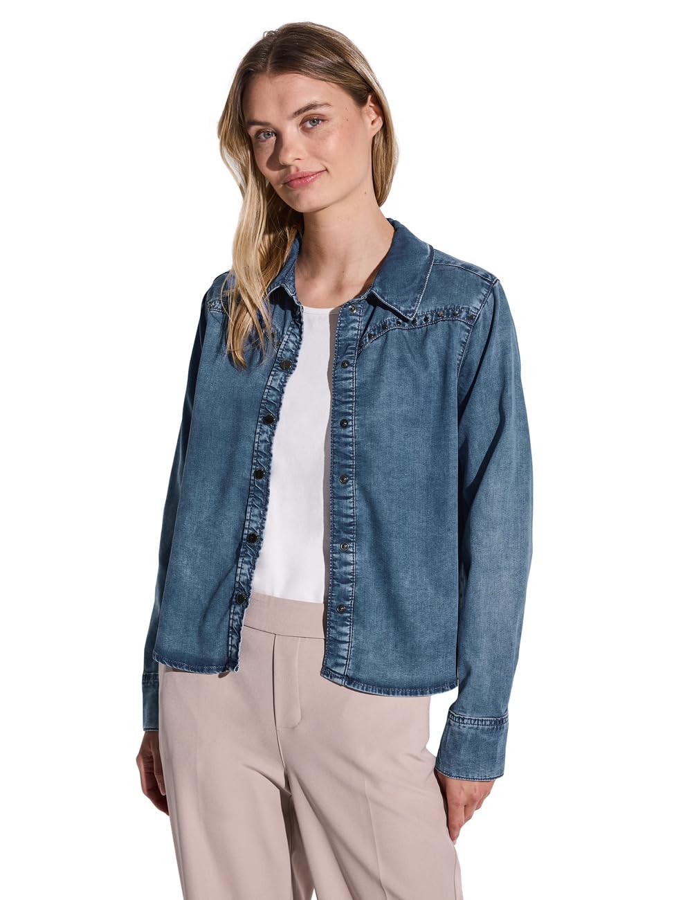 Street One Jeansbluse mit Nieten