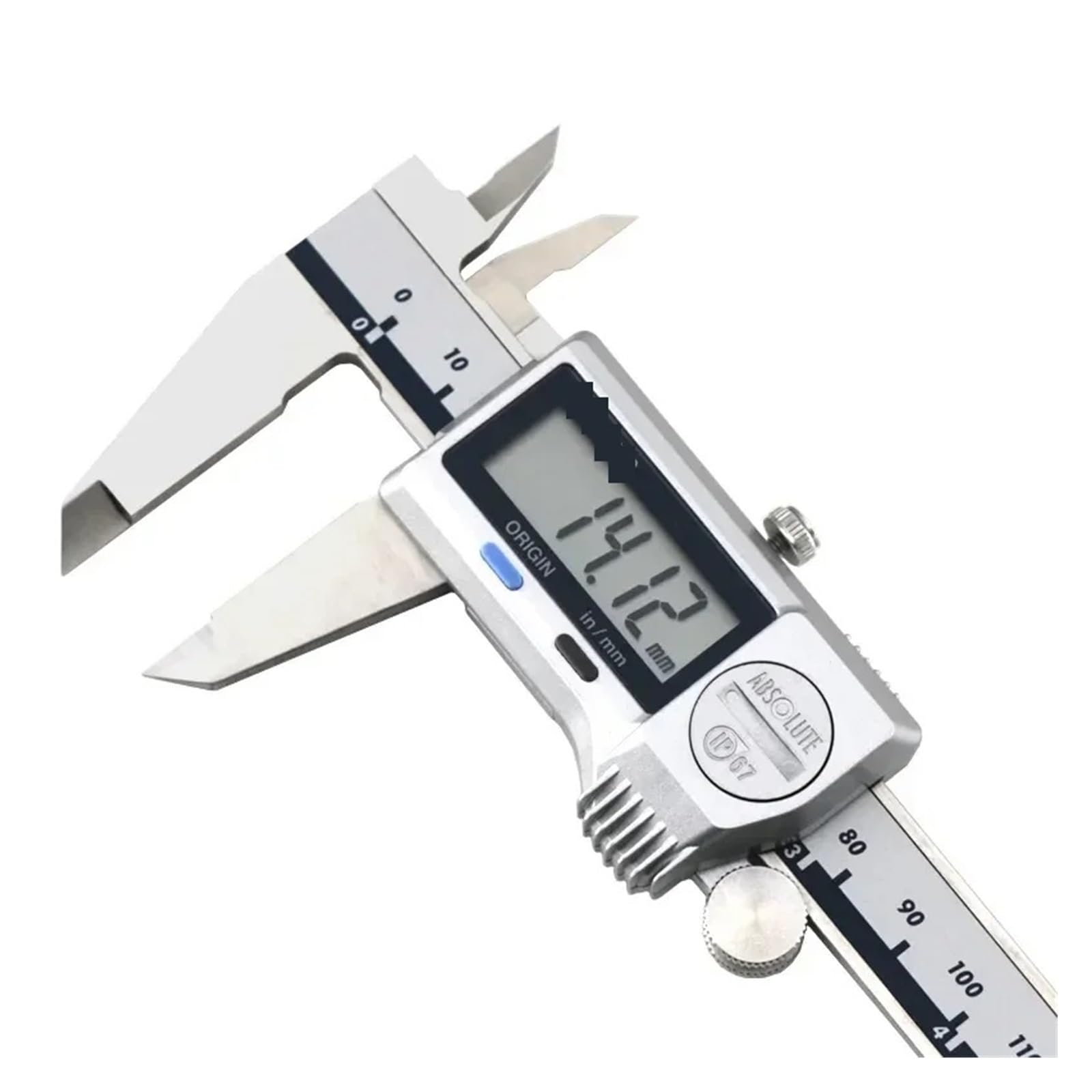 Calibri digitali 500-752-20 IP67 Resistente all'acqua e alla polvere ABS 150mm/200mm/300mm Calibro Strumenti di misurazione digitale per officina meccanica(500-753-20(0-200mm))