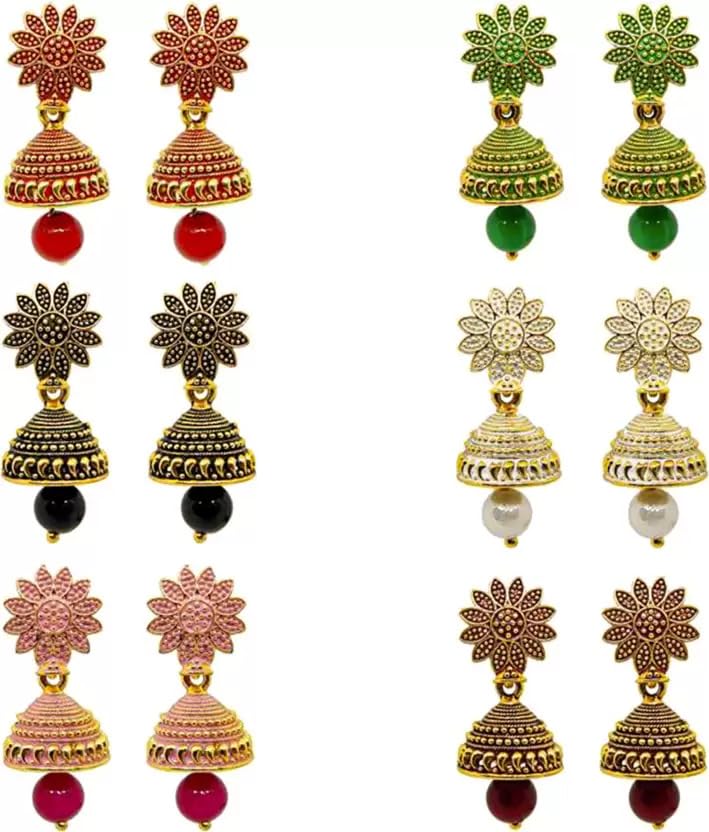 See full amazon price history chart for Sarswati Collections Traditional Fancy Jhumke Earrings Combo for Women (Set of 12) - Wedding Multicolored Small Alloy Jhumki Earring Sarswati Collections Traditional Fancy Jhumke Earrings Combo for Women (Set of 12) - Wedding Multicolored Small Alloy Jhumki Earring (B0CB9B929B) Amazon Price History, Amazon Price Tracker