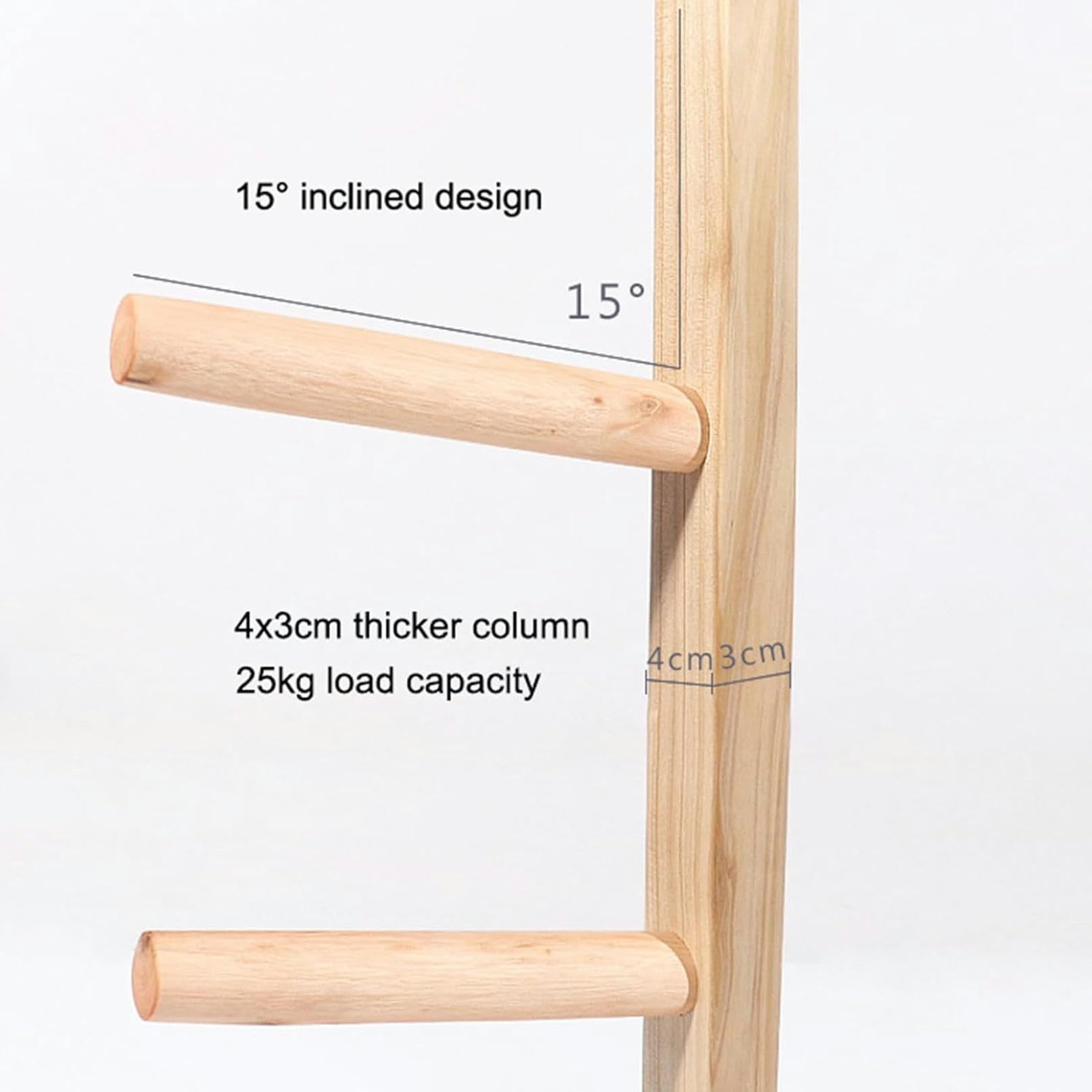 Support mural pour tapis de yoga – Organiseur de rangement en bois pour tapis d'exercice et rouleaux en mousse – Équipement de gym à domicile idéal Support mural pour tapis de yoga – Organiseur de rangement en bois pour tapis d'exercice et rouleaux en mousse – Équipement de gym à domicile idéal