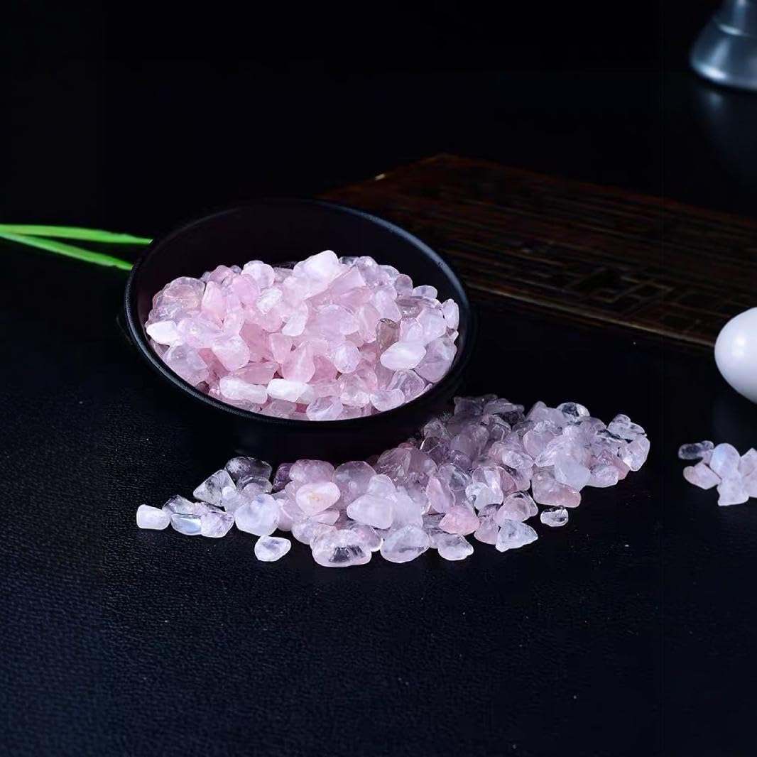 Dekorative Steine, Natürlicher zerkleinerter Achatkies for Aquarium, Blumentopf, Buddha-Opfergabe, 5–12 mm, Rosa, 500 g/1000 g(5-7mm,500g)