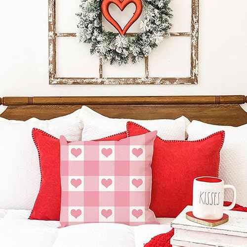 Miniatura 5 de JXZYGMD Fundas de almohada para el día de San Valentín, 18 x 18 pulgadas, regalos de cumpleaños, diseño de corazón, decoración para sofá, decoración
