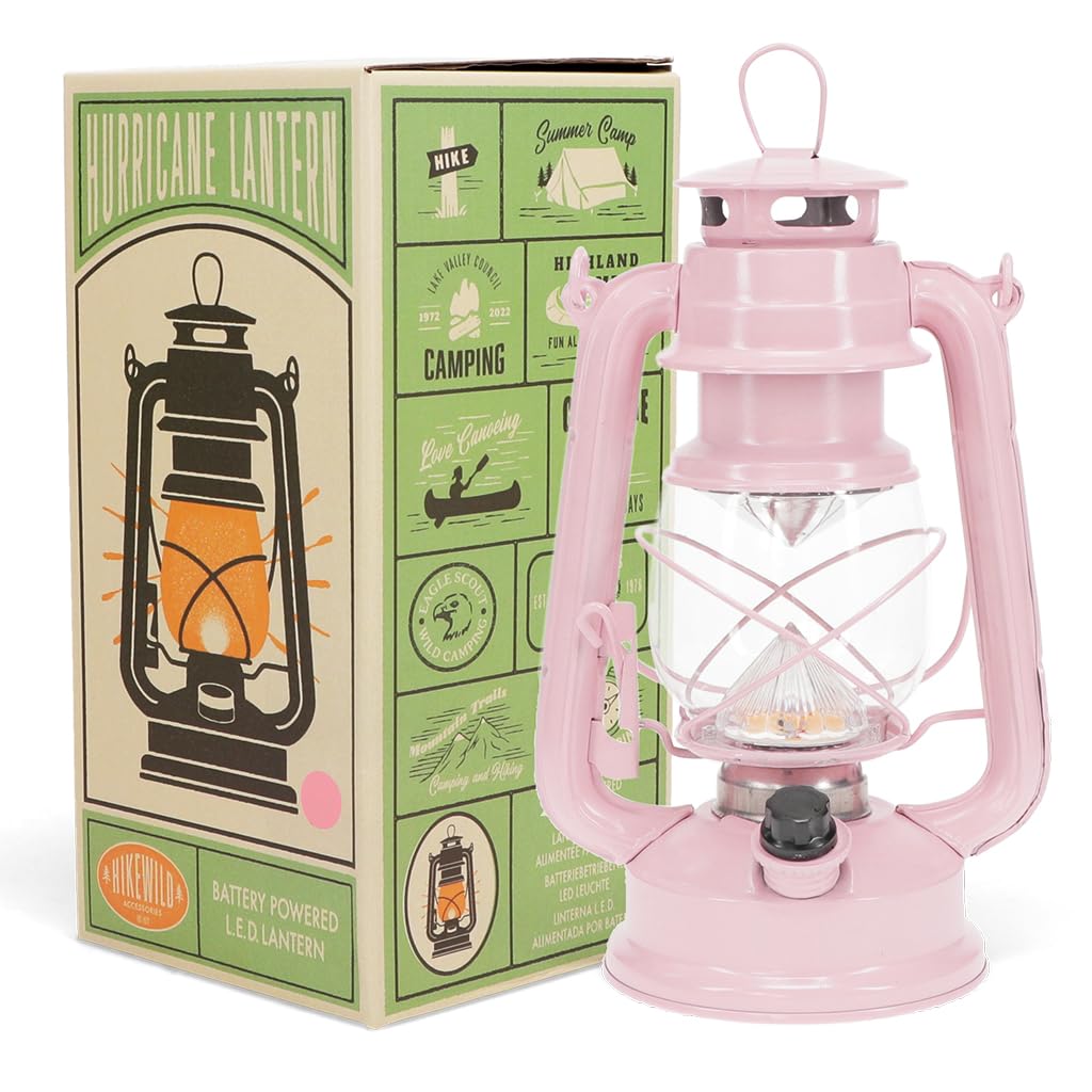 Rex London Pink Led Hurricane Battery Operated Lantern