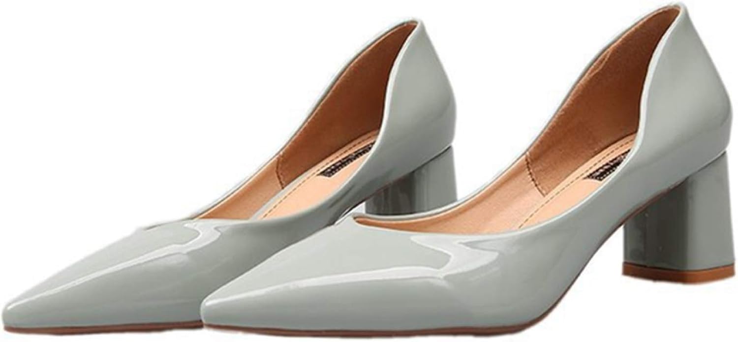 Xyjp パンプス 幅広 痛くない レディース 太ヒール ポインテッドトゥ シンプル 6センチ ヒール 美脚 疲れにくい クッション ファッション ローファー 大きいサイズ 軽いおしゃれ カジュアル オフィス
