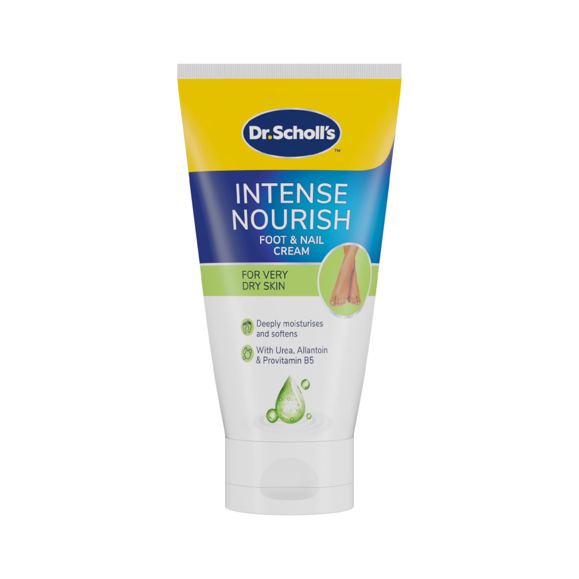 Scholl ExpertCare Intense Nourish Foot Cream for Hard Skin 150ml, Deeply Moisturising Cream with Urea, Vitamin E & Provitamin B5 Complex for Softer Smoother Feet