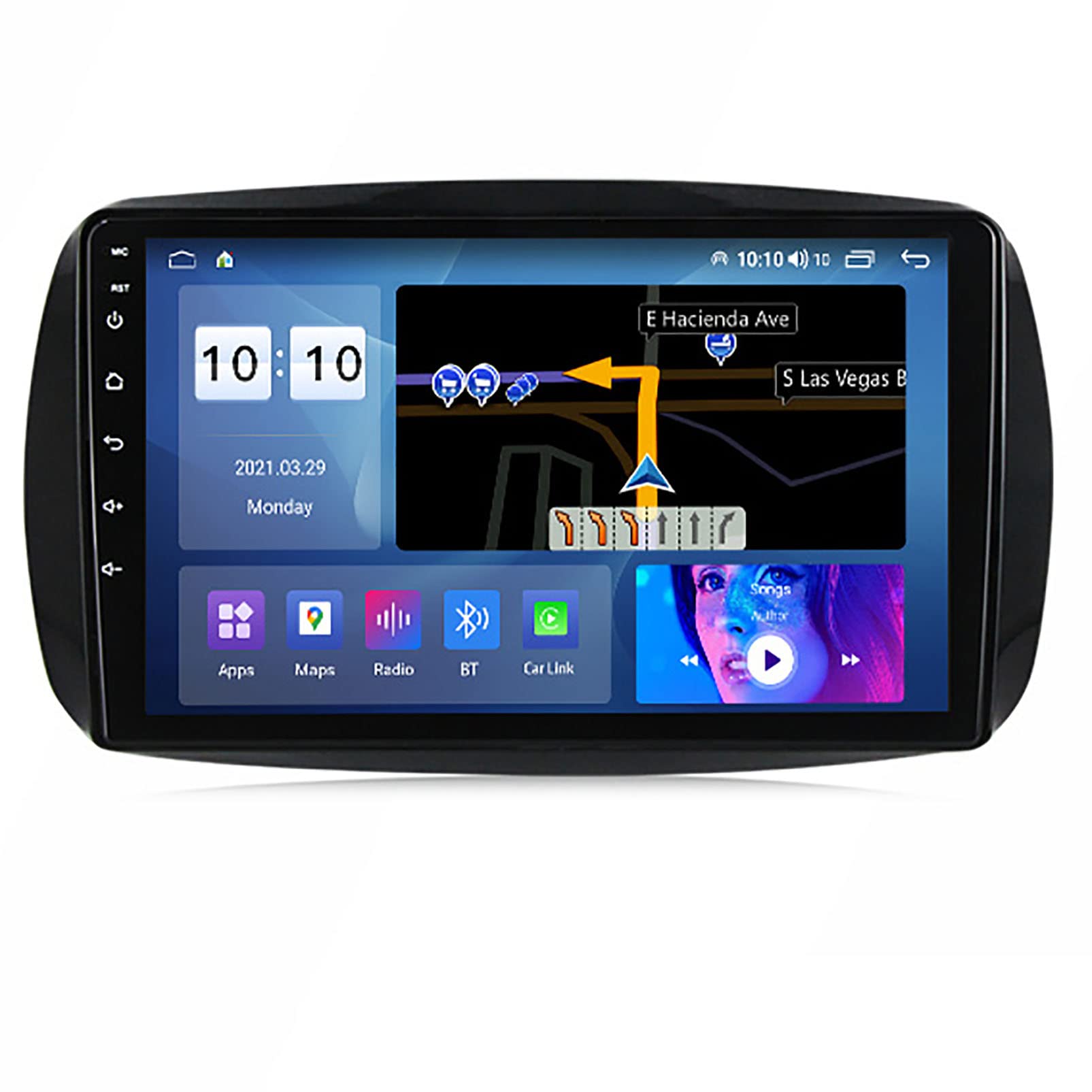 Autoradio Android para Smart Fortwo (2014-2020) con Carplay y WiFi para tu coche