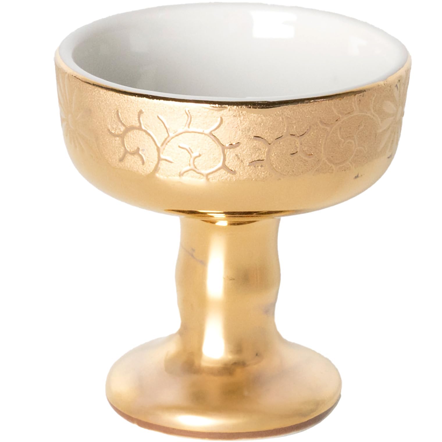 Amazon｜Ceramic Arte (セラミックアルテ) 仏具 金唐草 仏飯器 [ 約