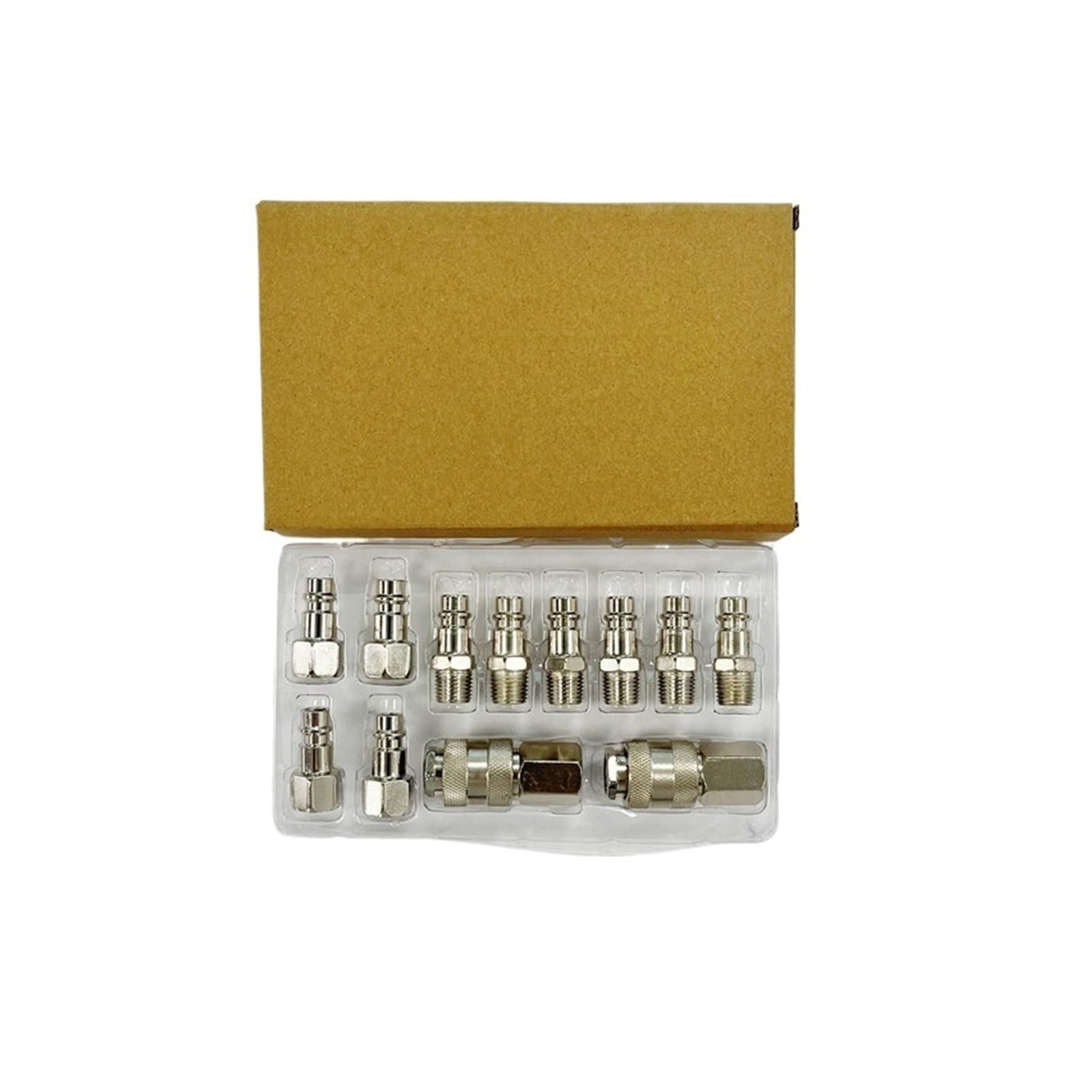 12 pz Pneumatici Connettori Rapidi Stile Europeo 1/4 ''Innesto Rapido Industriale Spine Compressore D'aria Parti di Utensili Connettore del Tubo Flessibile