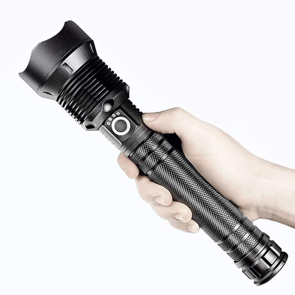 Haute Puissance Lampe De Poche LED Super Bright Lumière en Alliage D'aluminium De Chargement USB Extérieur Lampe De Poche Projecteur De Poche Lumière Camping en Plein
