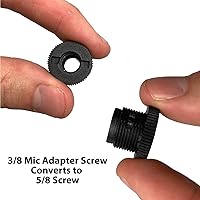 Vista 7 de ChromaCast Pro Series - Soporte de escritorio ajustable para micrófono de 38 pulgadas con suspensión de pluma, incluye clip para micrófono