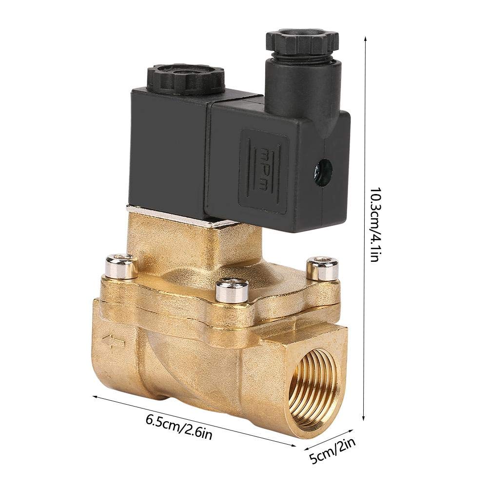 G1/2 Válvula Solenoide Eléctrica Normalmente Cerrada de Dos Puertos de Dos Posiciones Operada Por Piloto de Aire Aceite de Agua (DC24V)