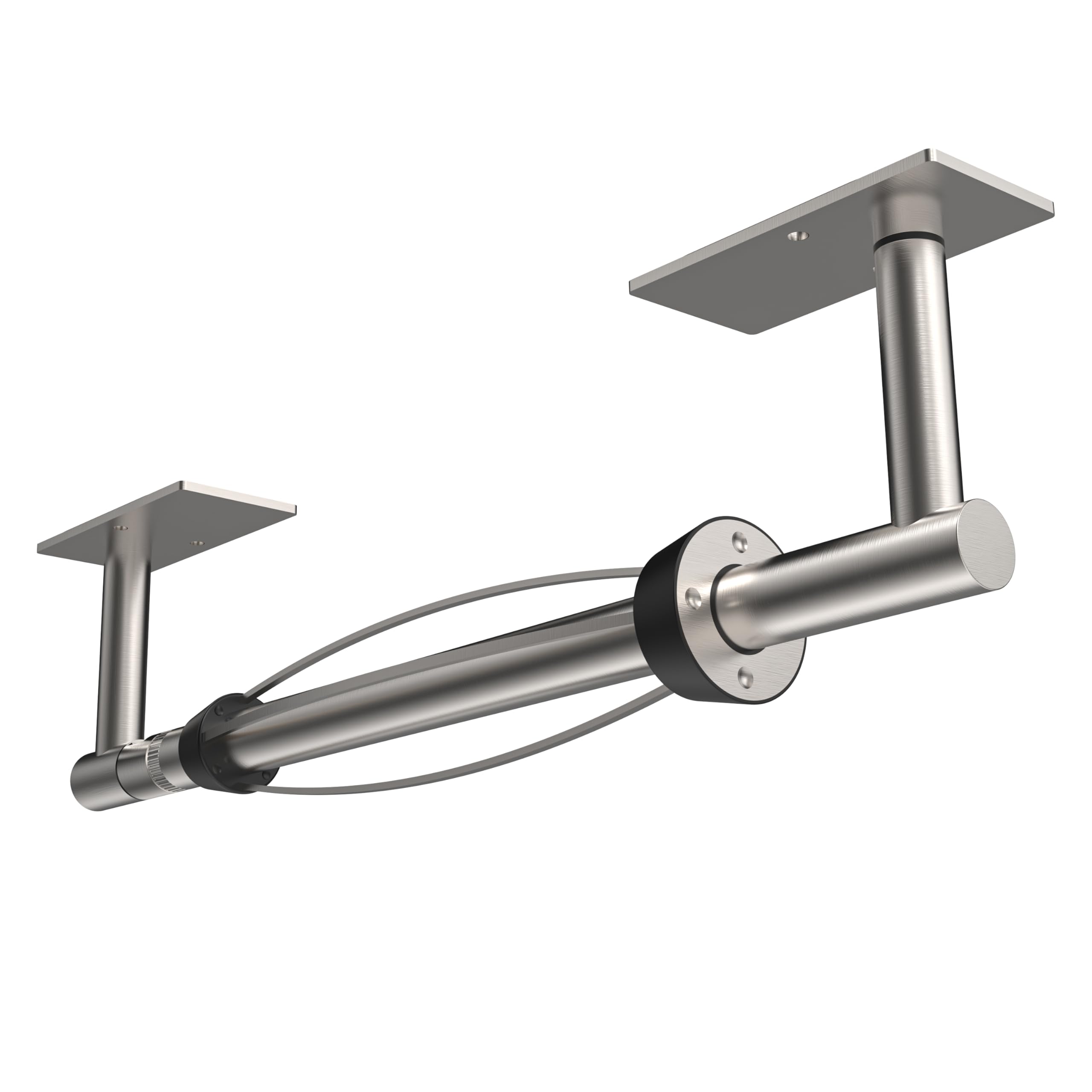 RUACQ Paper Towel Holder Under Cabinet, One Hand Tearing, Silver