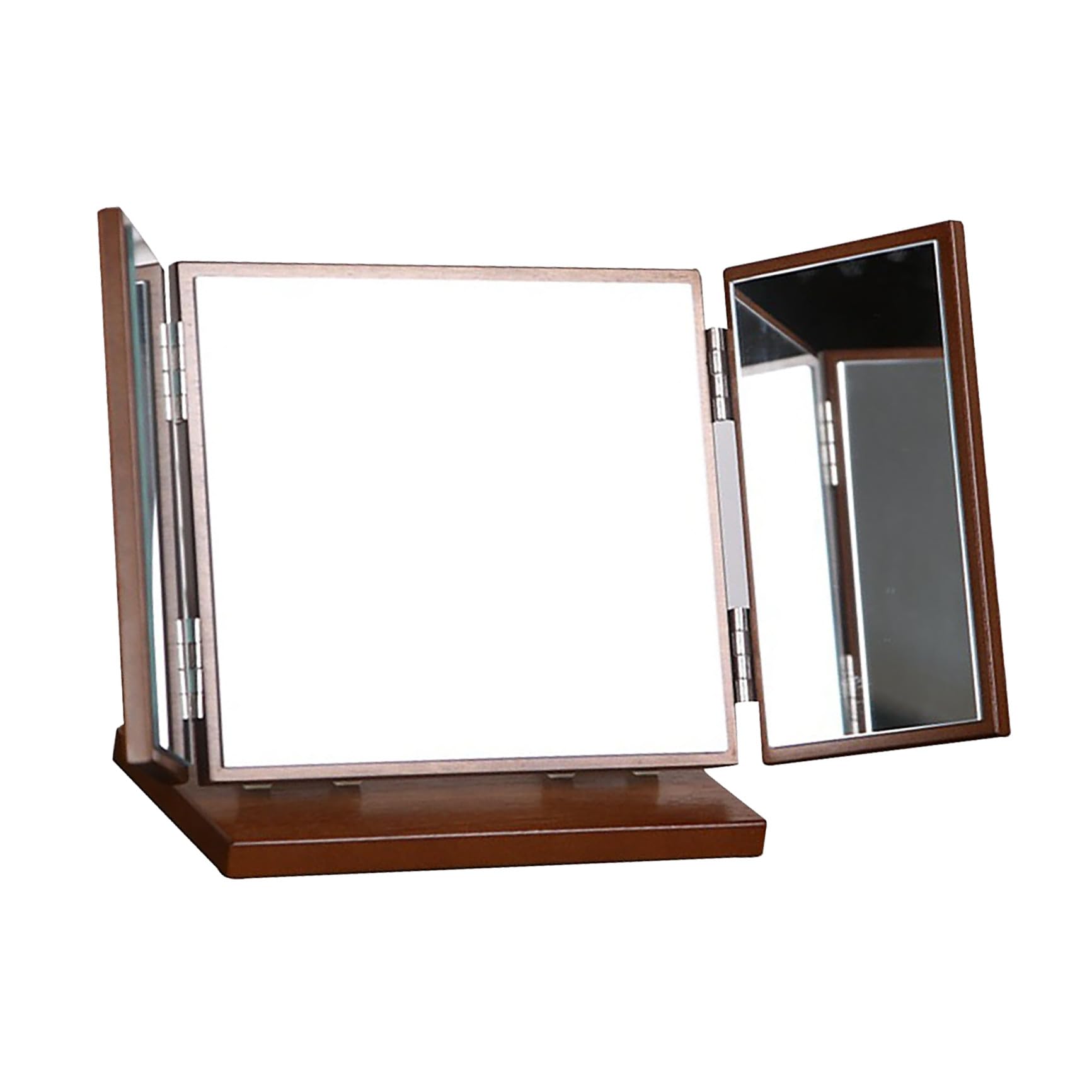 Miroir de maquillage pliant clair contre les angles morts