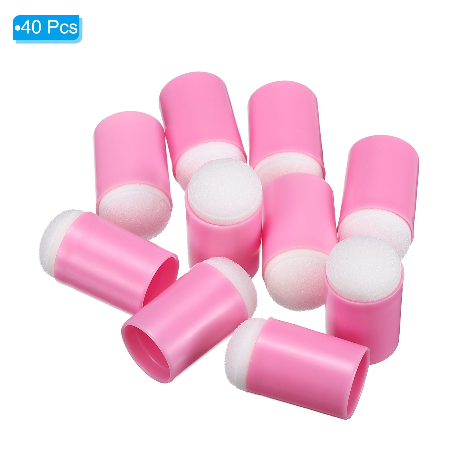 PATIKIL Set da 40 Spugne per Pittura con Le Dita Set di Spugne Spugne Rosa