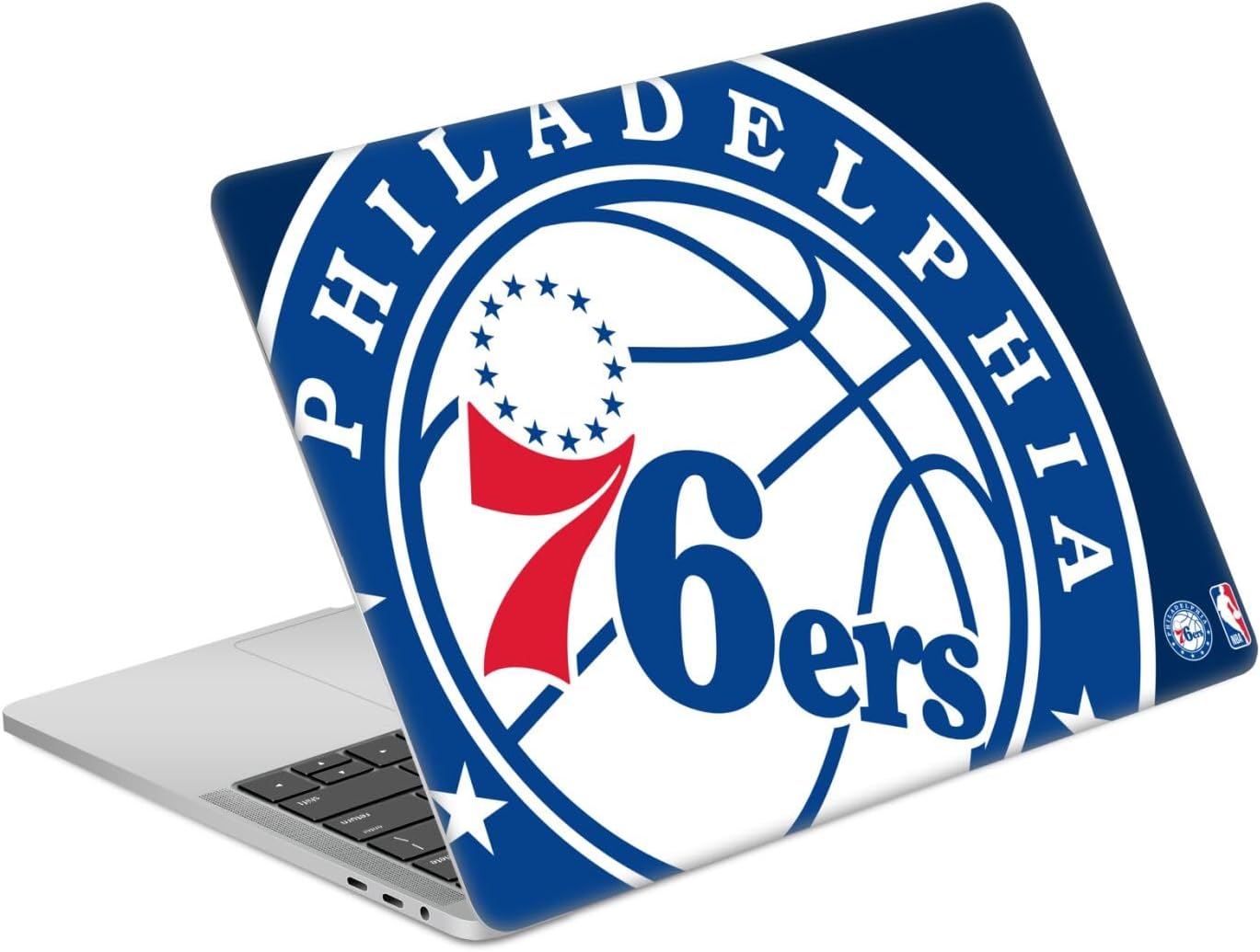 Head Case Designs Officially Licensed NBA Oversized Philadelphia 76ers Logo Vinyl Sticker Skin Decal Cover Compatible with MacBook Pro 13" A1989 / A2159