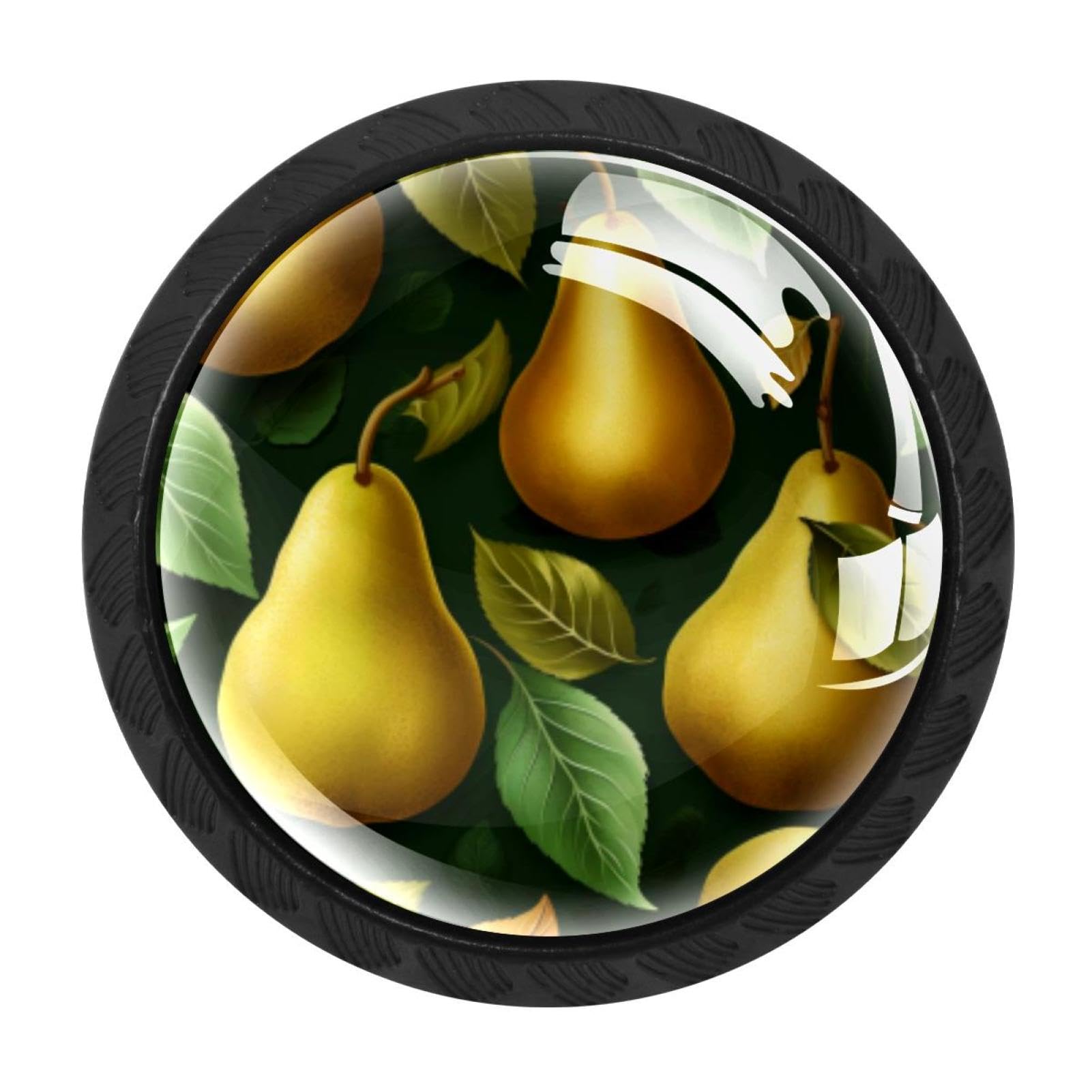 Chenzzzz Multicolored 06 4 Pack Thanksgiving Pear Drawer Knob Cabinet Hardware