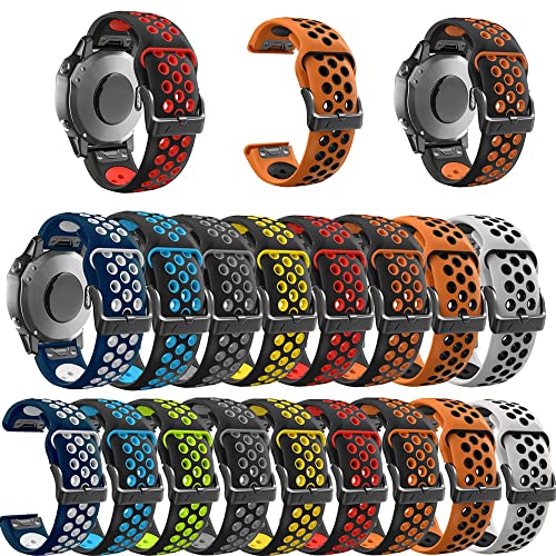 Correas QuickFit de 26 22 mm para Garmin Fenix 7X en rutas de montaña y running 3