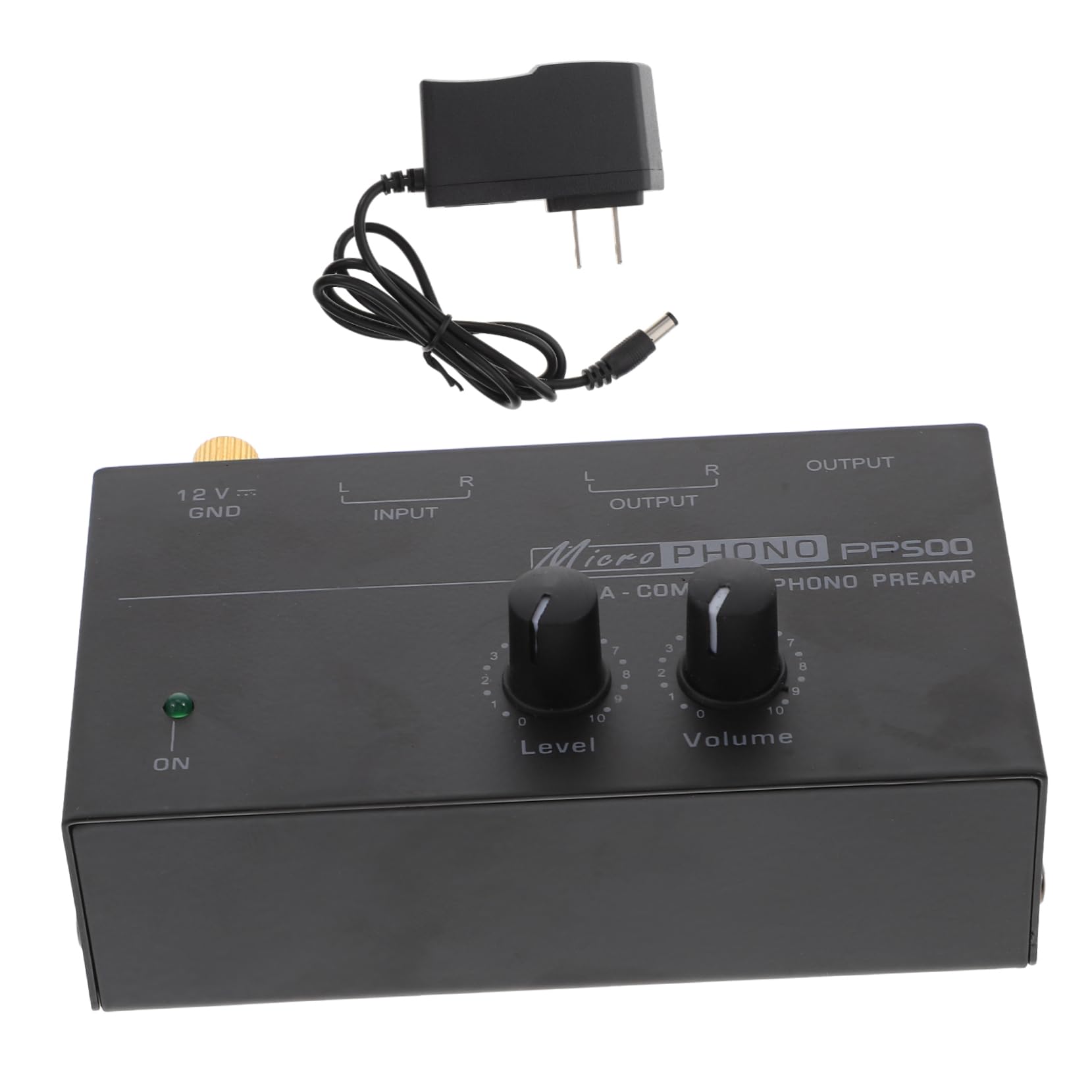 CONGARTENO Turntable Preamplifier Electronic Phonograph Preamp for Home Low Noise Inputs Outputs Simple Setup for Record Players US Plug Compatible