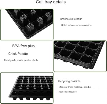 Amazon | 育苗ポット 72穴 育苗トレイ 5個セット/10個セット 種まき
