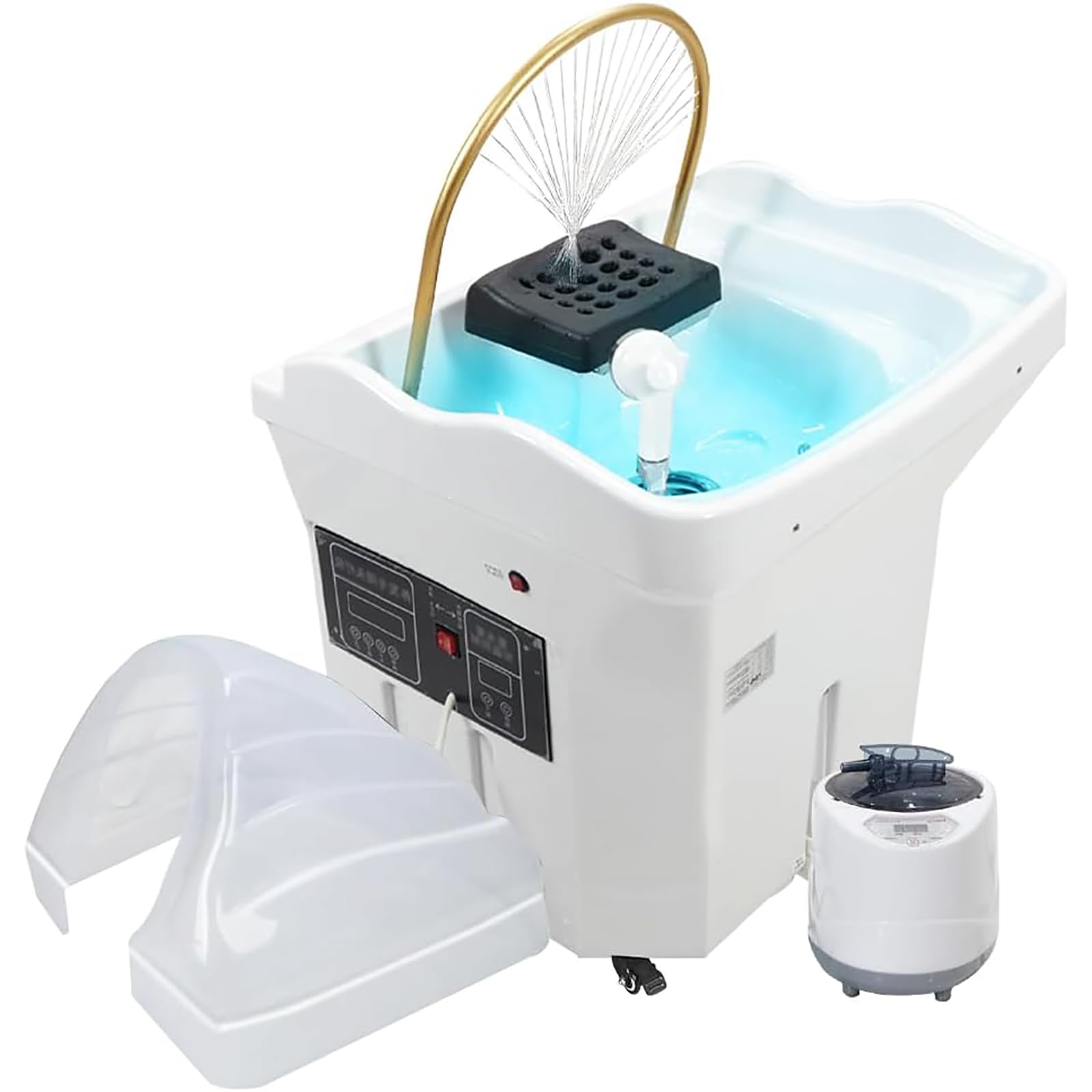 Kopf-Spa-Ausstattung, Massage-Shampoo-Bett, 60-Liter-Wassertank, Warmwasserbereiter + Wasserzirkulation, Begasung, Für Haarwaschstation, Salons, Spas