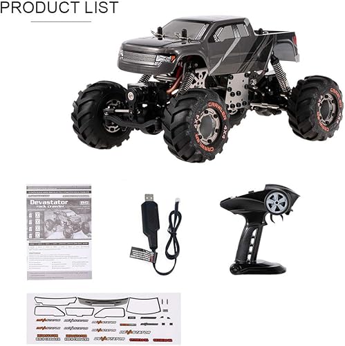 Miniatura 8 de Goolsky HBX 2098B RC Car 124 2.4GHz 4WD 4WS Devastator Rock Crawler RTR con doble servo todoterreno