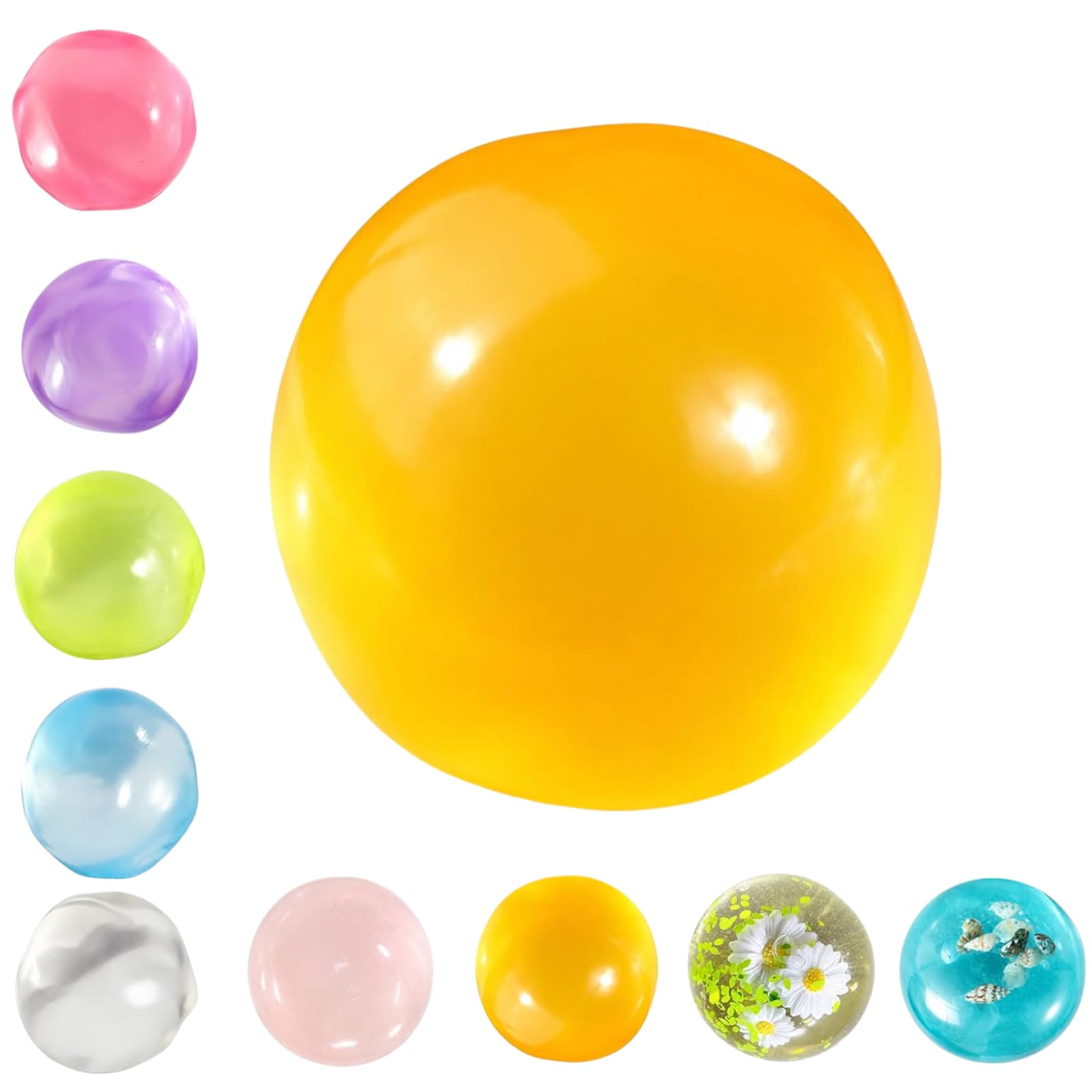 Coconut Oil Squishy, Coconut Oil Stress Ball – Super Soft,Shapeable No Rebound Stress Relief Ball,Reusable,Easy to Clean, Washable,Fun Anxiety Gift for Adults & Kids (6cm*6cm) — image 1