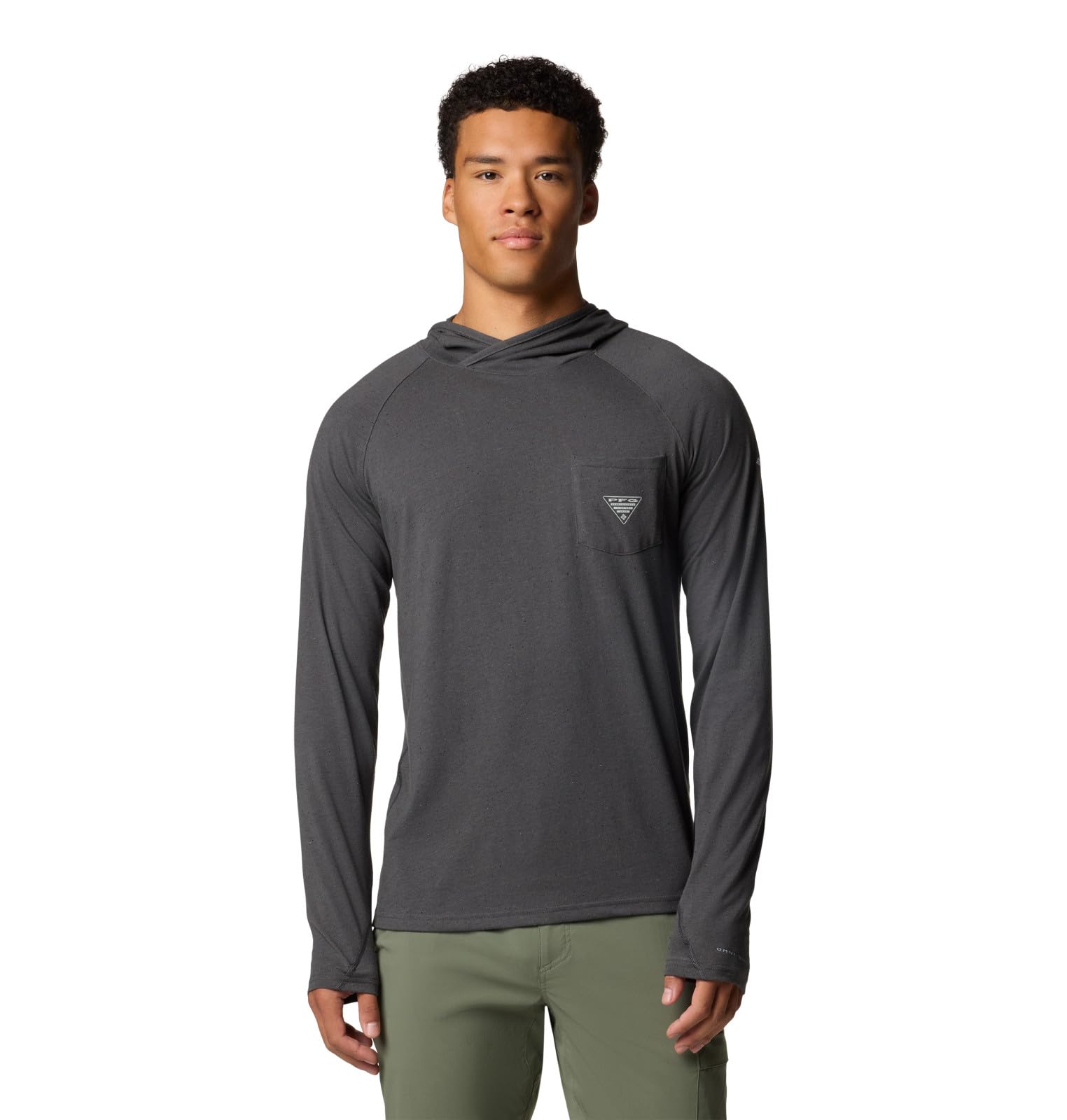 Columbia Men's PFG Uncharted Neps Hoodie, Shark, M