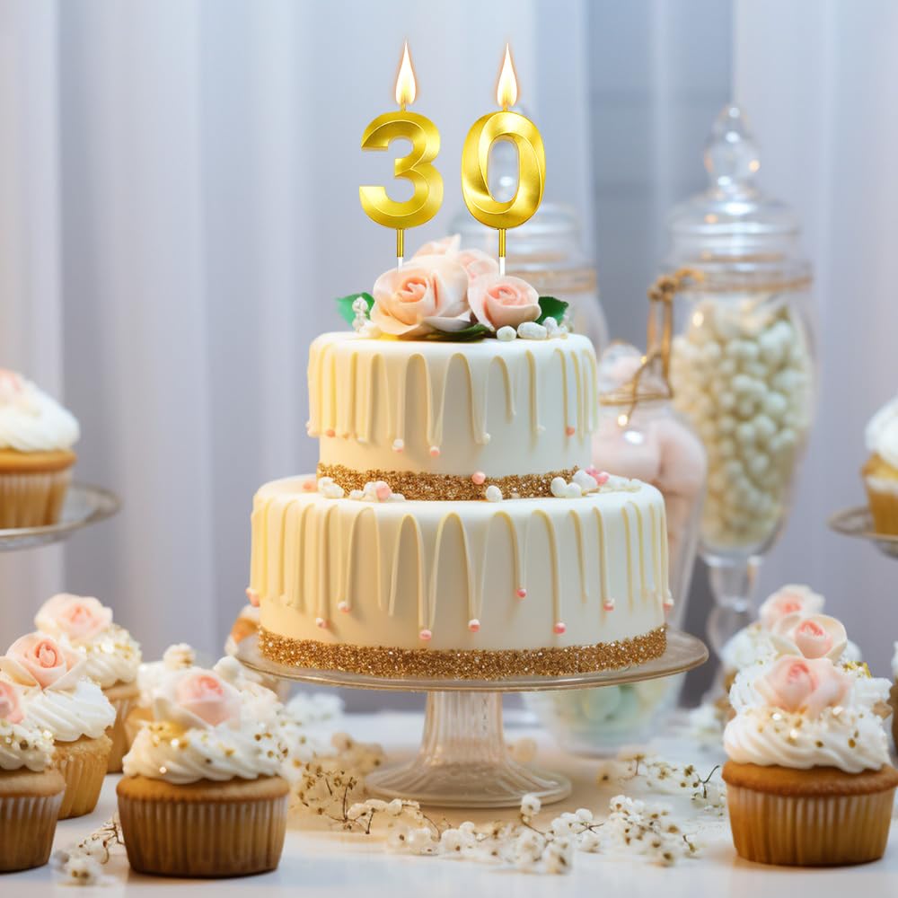 Amazon.co.jp: 30歳の誕生日キャンドル、ナンバー30キャンドル