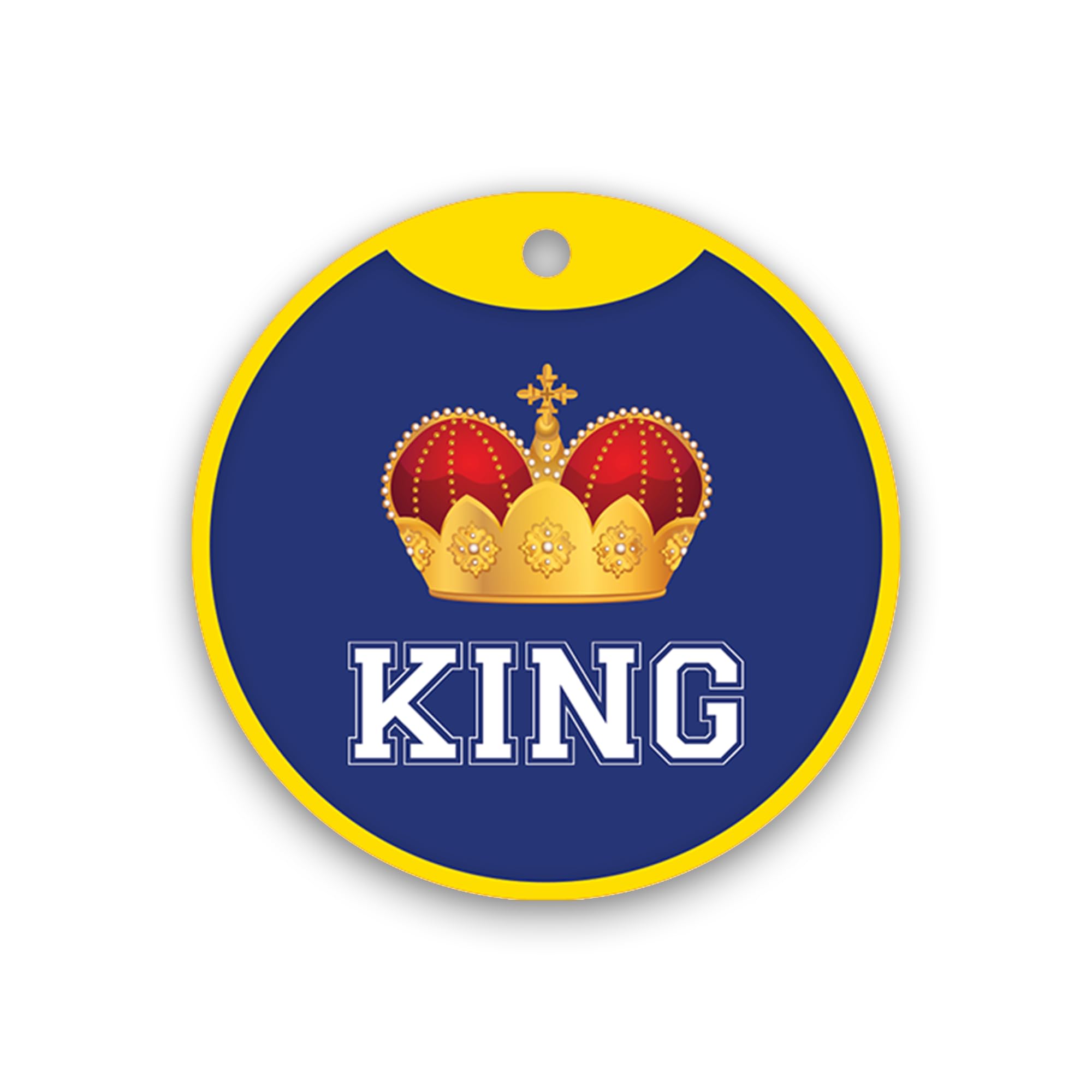 Pawsindia Personalized Dog Name Tag, Customized Pet ID Tag for Dogs with Double Side Waterproof Print, King-White (B0CLJKV3YN) Amazon Price History, Amazon Price Tracker