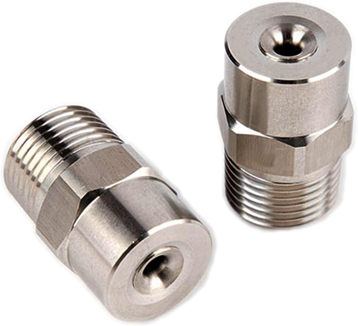 Stainless Steel Conical Nozzle, 1/8" - 1/2" BSPT Thread - Industrial Humidification, Dust Removal & Cooling 6Pcs 1/2 BSPT SS Cone Nozzle, 6.4mm/0.25" Orifice