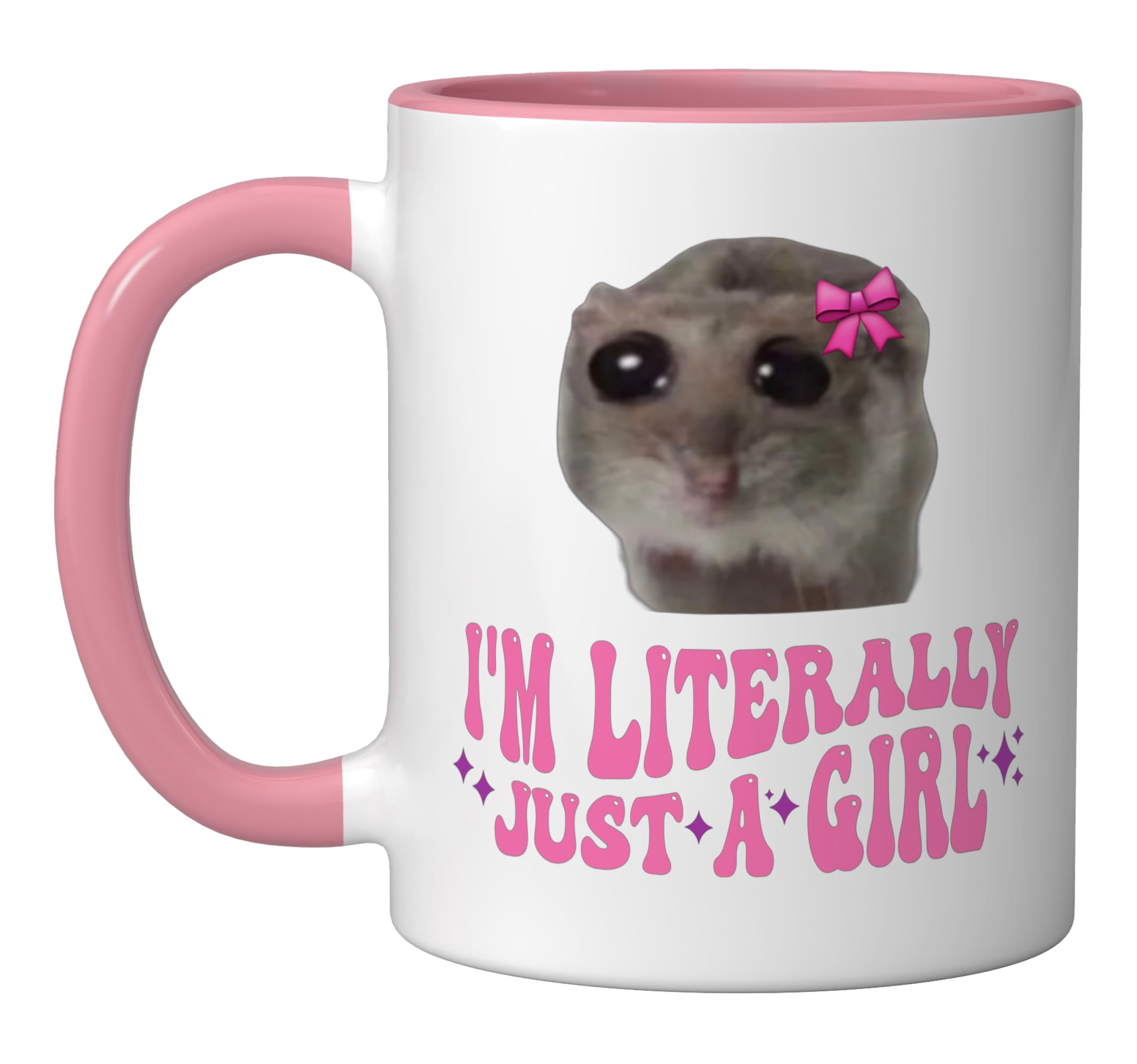 Just A Girl Sad Hamster Mug