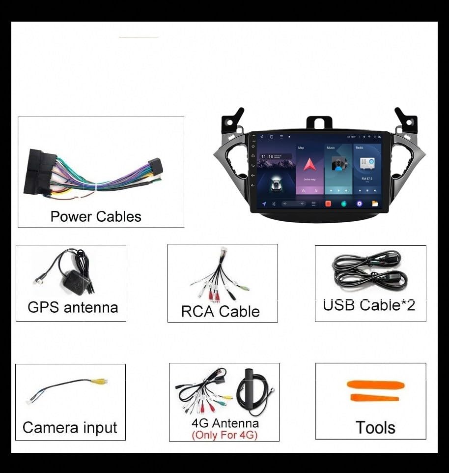 Navegador GPS de 4 nuclear 1G+16G con asistente de carril para camión 7