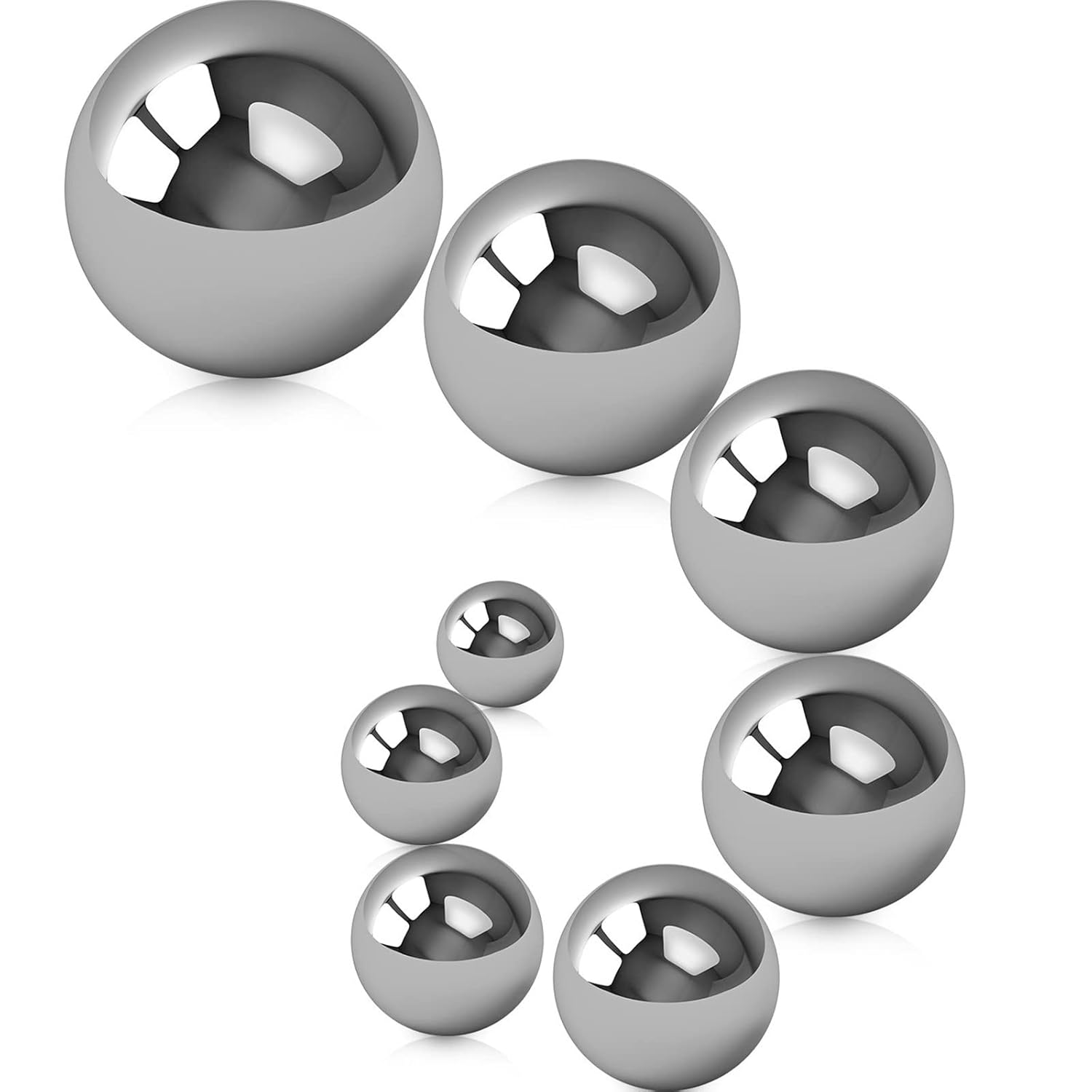 TOP оƒƒERS SATINIOR 8 Pieces Coin Ring Making Balls Monkey Fist Balls Stainless Steel Balls, Assortment of 3/ 4 Inch, 5/ 8 Inch, 9/ 16 Inch, 1/ 2 Inch, 7/ 16 Inch, 3/ 8 Inch, 5/ 16 Inch and 1/ 4 Inch 70% оƒƒ Evеrуthіng SATINIOR 8 Pieces Coin Ring Making Balls Monkey Fist Balls Stainless Steel Balls, Assortment of 3/ 4 Inch, 5/ 8 Inch, 9/ 16 Inch, 1/ 2 Inch, 7/ 16 Inch, 3/ 8 Inch, 5/ 16 Inch and 1/ 4 Inch