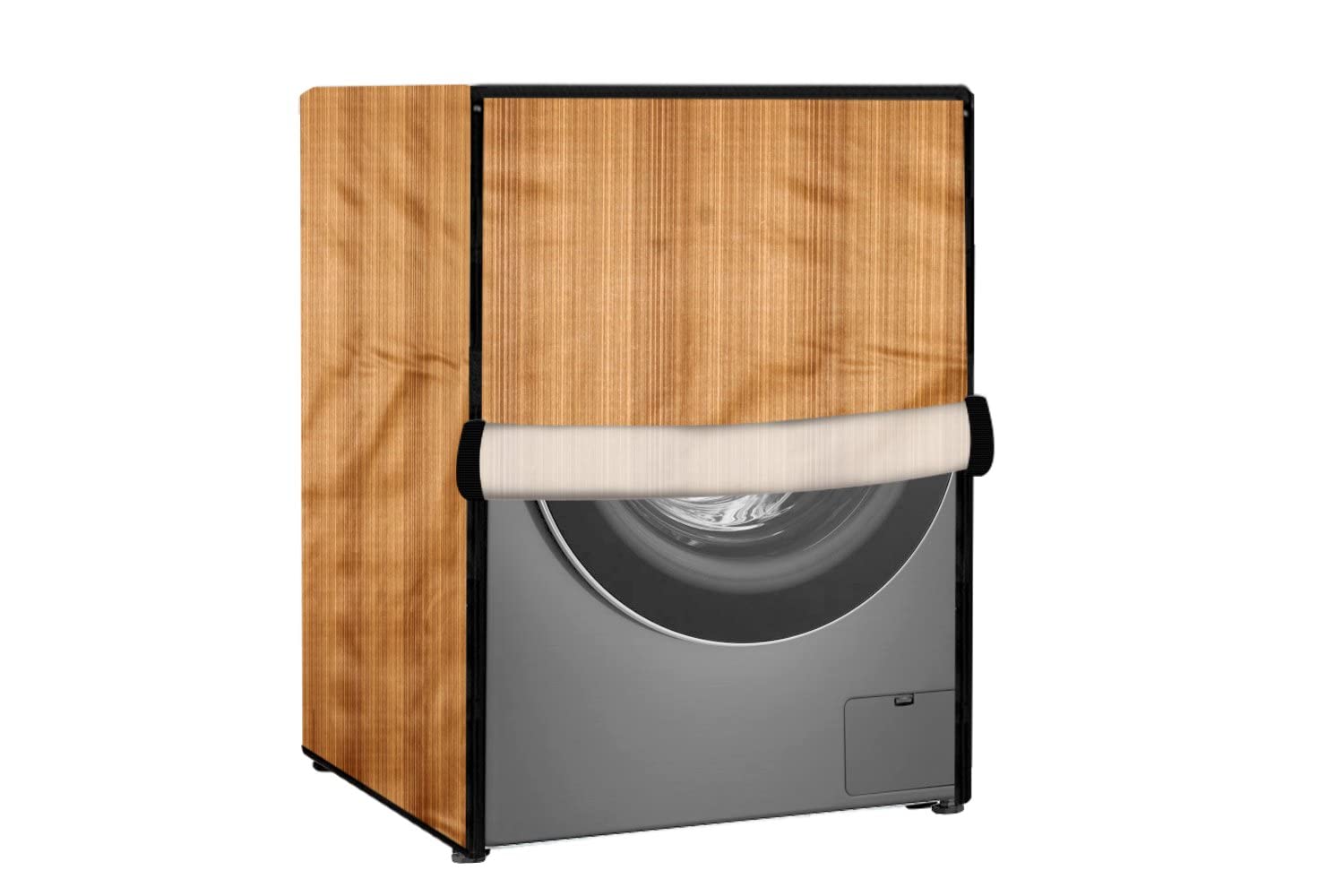 Stylista Waterproof Front Load Washing Machine Cover Compatible for LG 8 kg & 9 Kg, Wooden Pattern Cream (B0CJ8ZRNZ1) Amazon Price History, Amazon Price Tracker