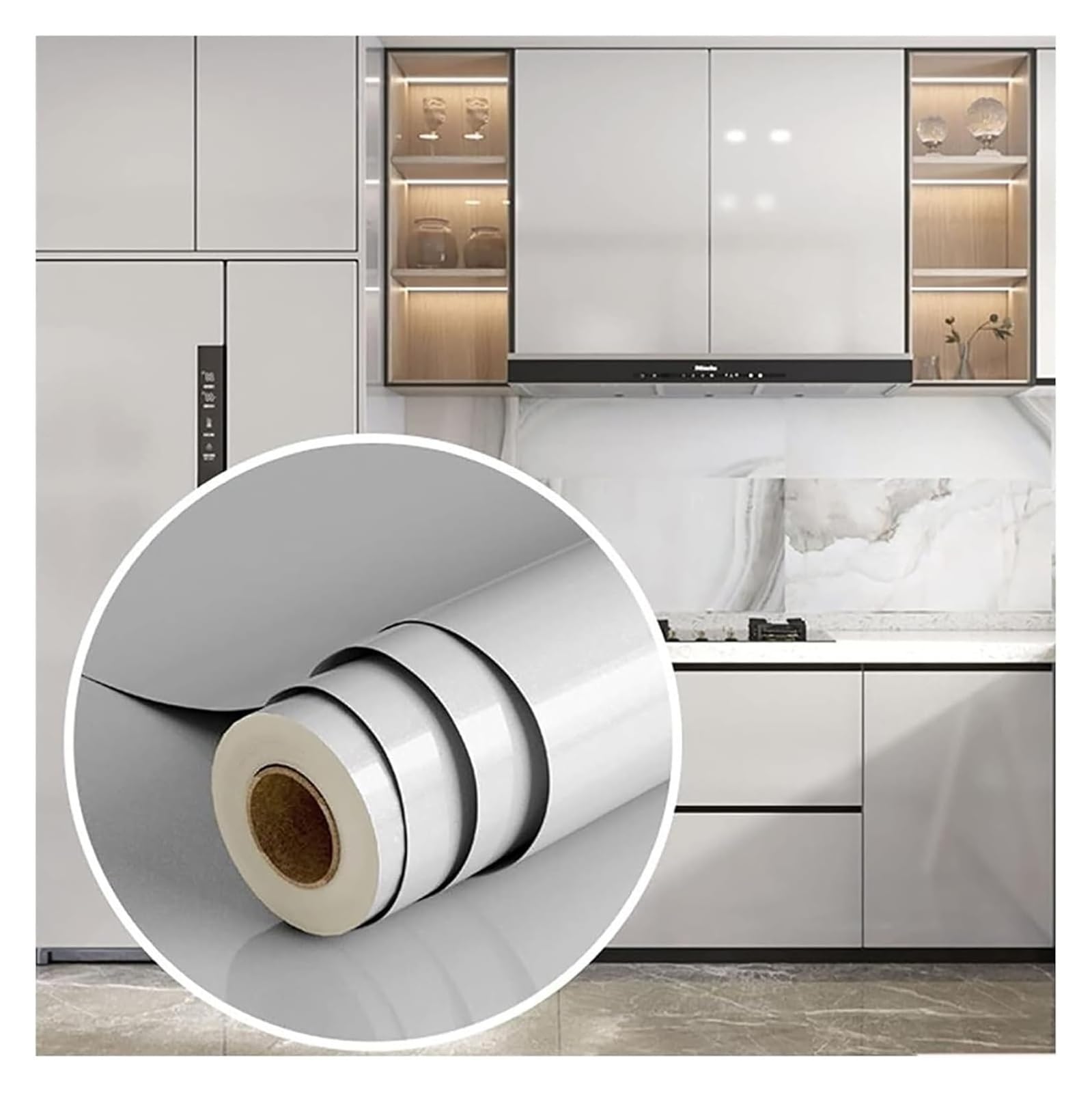 Cvhfhjtg Grijs Self Adhesive Wallpaper, Contact Paper, 118.11X23.62in Peel And Stick Wallpaper Self Adhesive Removable
