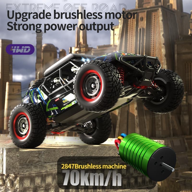 Image of Brushless RC Car, 70Km /H, 16106 Pro, High Speed RC Car, RTR, 1 /16 4WD Off-Road Drift Brushless Crawler RC Truck for Adults Multicolor