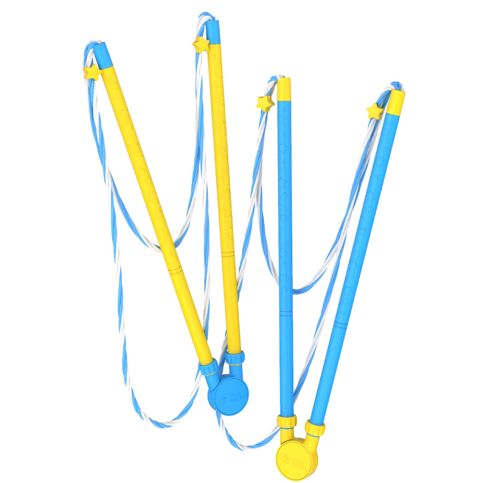 Uncle Bubble Giant Wizard 2-Pack | Double Bubble Fun with Giant Bubble Wands | Includes 2 Pair Wands & Concentrated Bubble Solution | Outdoor Toys for Kids & Families