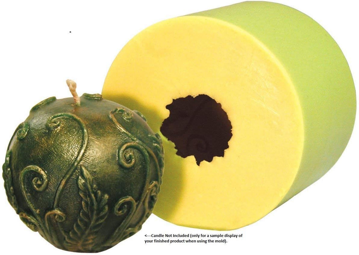 Mann Lake "Rustic Fern Ball" Candle Mold