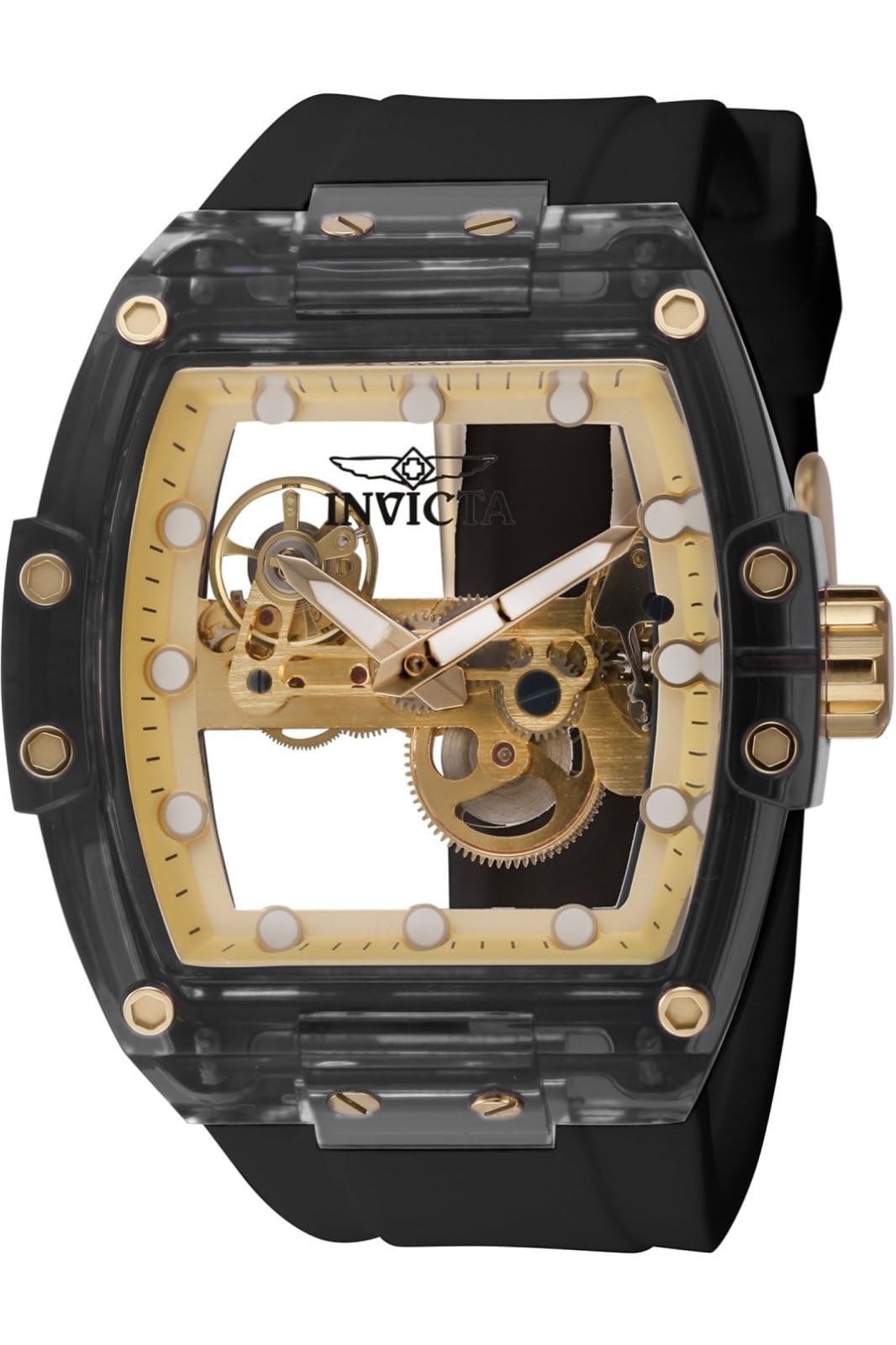 Invicta Silicone S1 Rally Analog Gold Dial Watch for Men - 44362, Gray Band (B0CMGLJNH8) Amazon Price History, Amazon Price Tracker