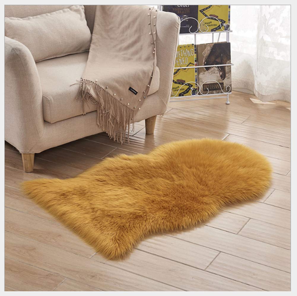 Natural Soft Buckskin Rug  Fur Carpet For Home Decor  Fur Mat For Sofa Cover Door Mat
