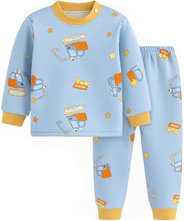 Bold N Elegant Winter Warm Fleece Kid's Cute Cartoon Thick Sweatshirt Tshirt and Pyjama Pant Clothing Set for Infant Toddl... Price In India
